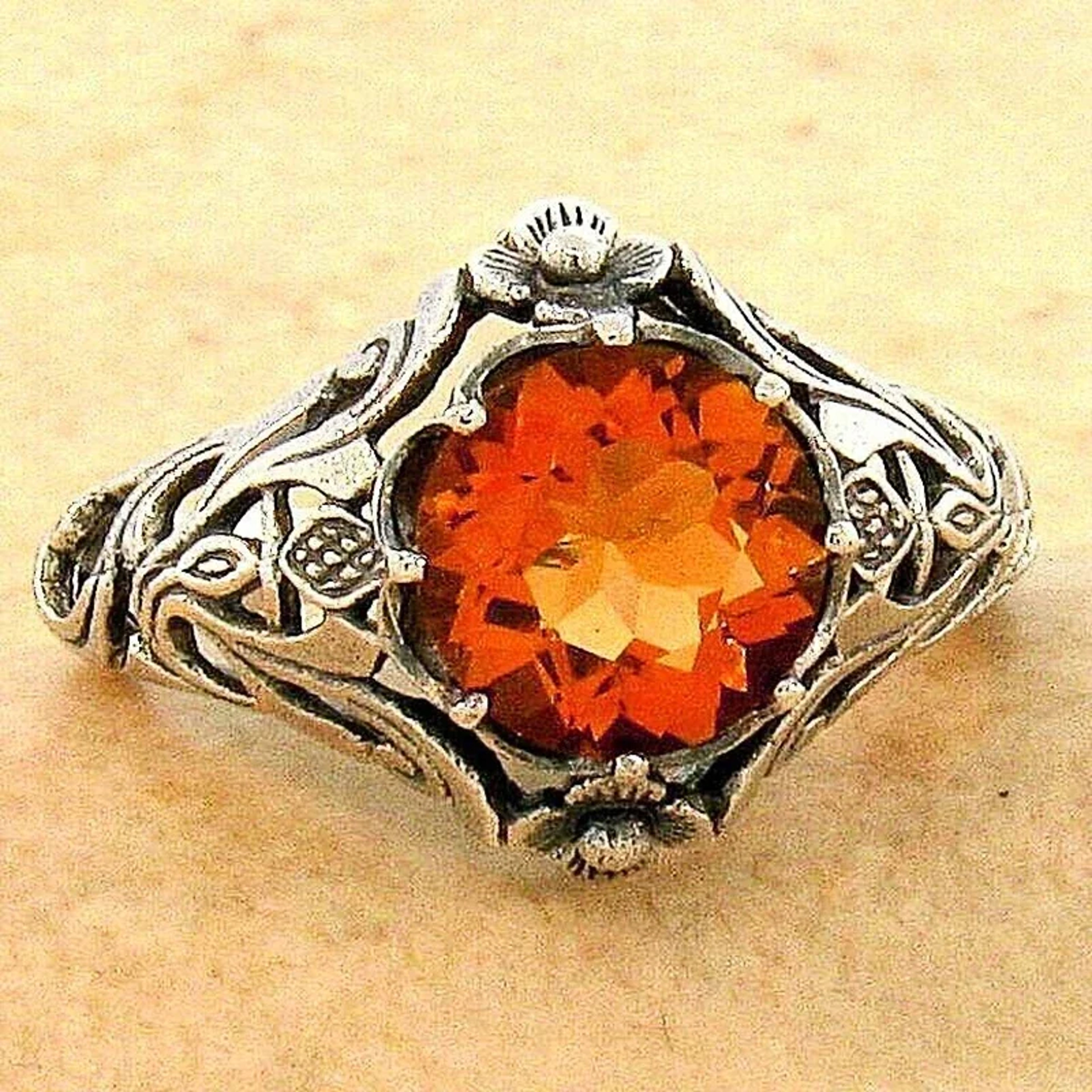 Vintage Red Zircon Gothic Ring for Men & Women Retro Punk Statement Jewelry – view 5