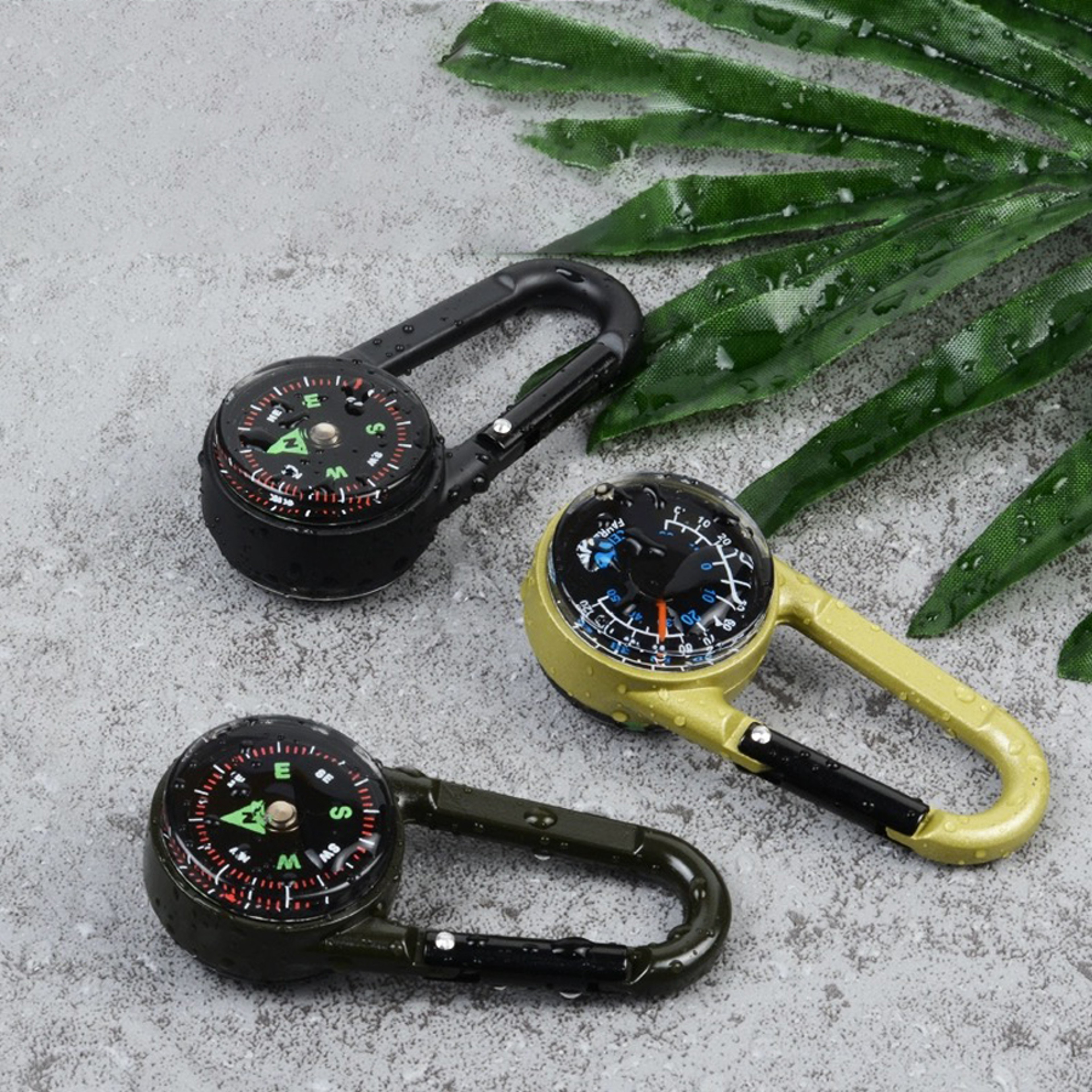 TrailSnap Carabiner Compass Thermometer Survival Keychain – view 5