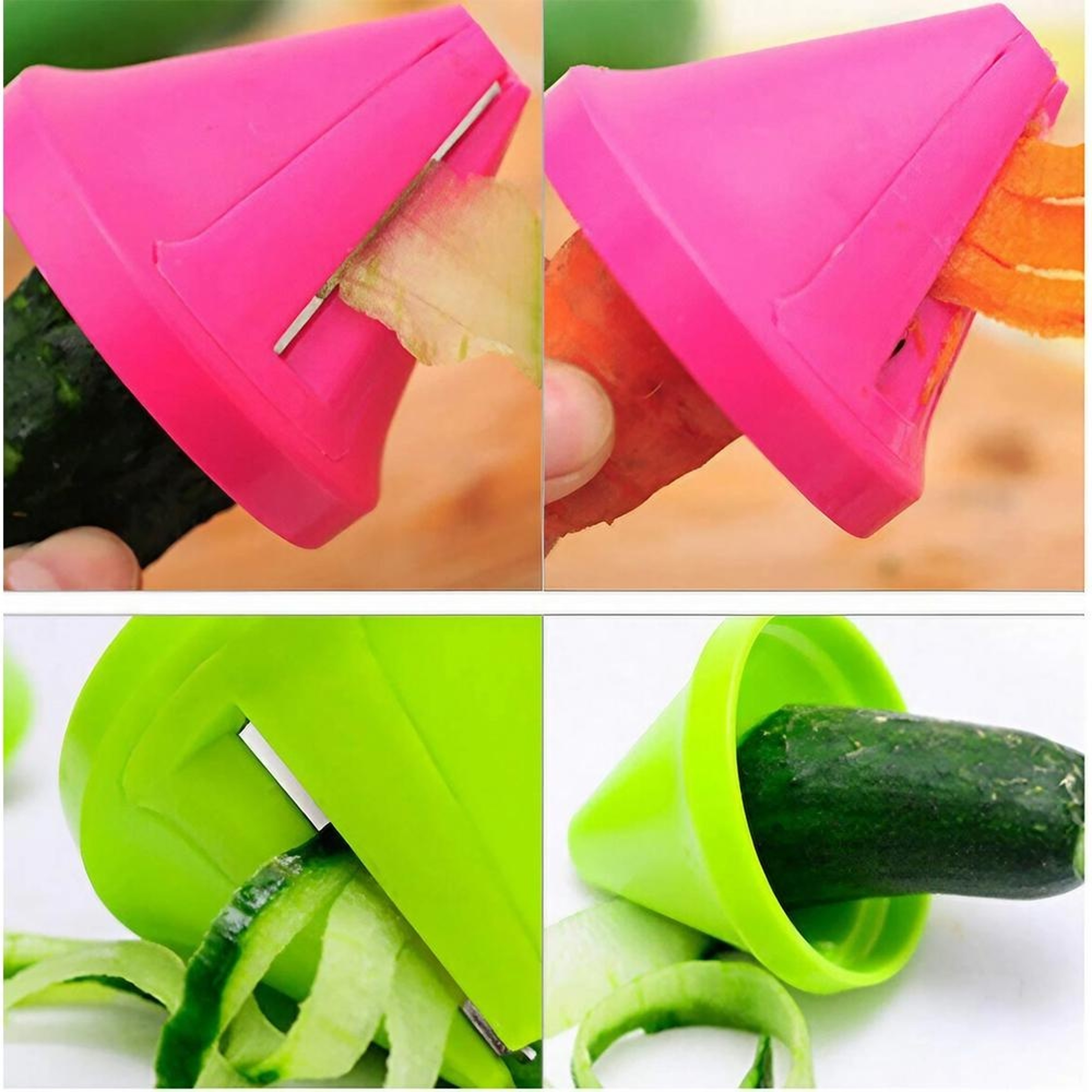 FreshTwist Rotary Vegetable Grater & Vegetable Spiralizer for Fast Kitchen Prep – view 4
