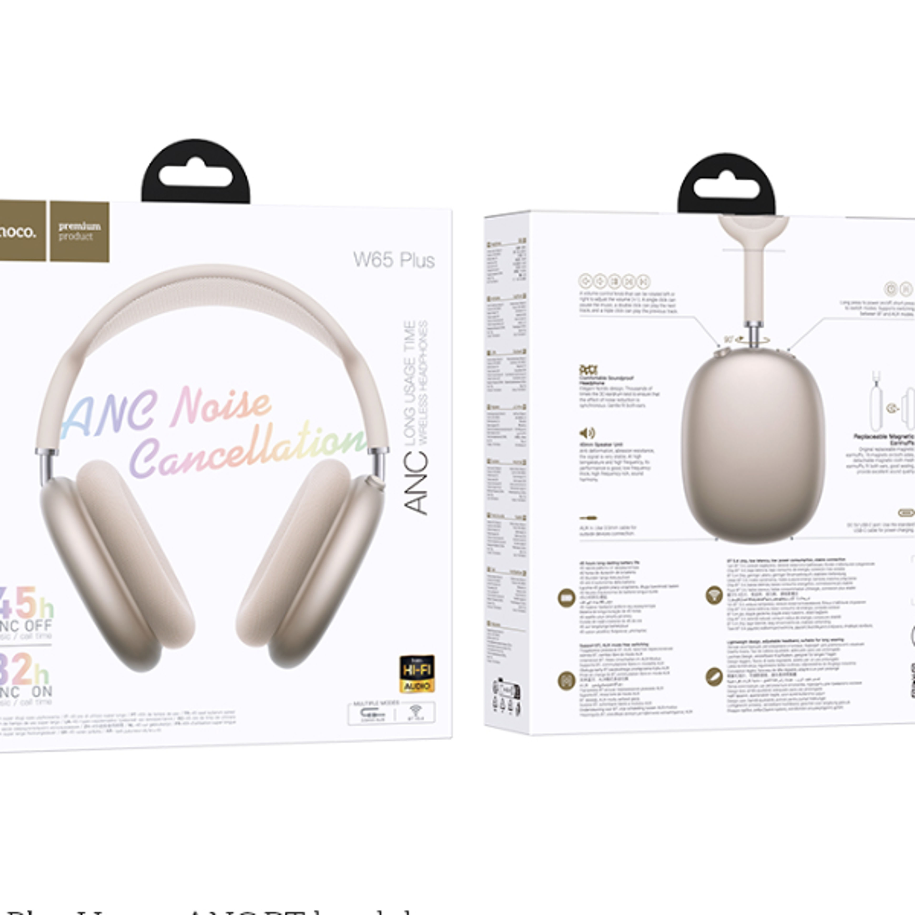 AuraSound Pro Bluetooth Headphones with Noise Reduction and HiFi Stereo Sound
