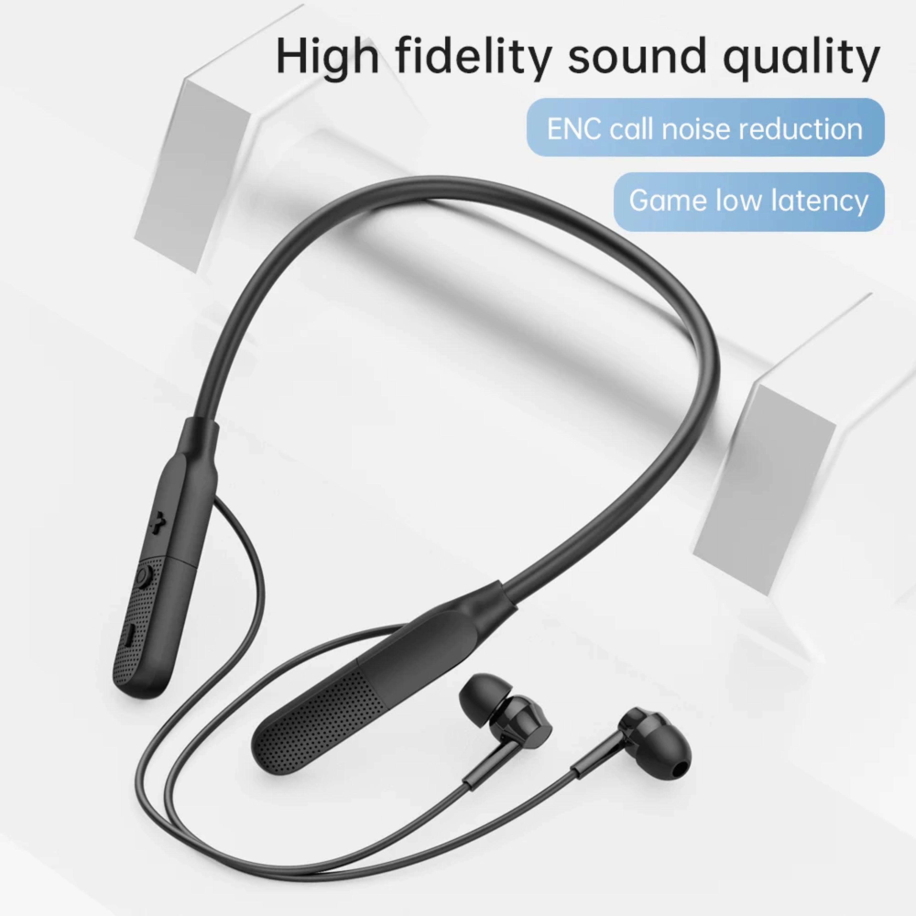 PulseBeat Pro Bluetooth Neckband Headphones with Deep Bass and HD Mic – view 2
