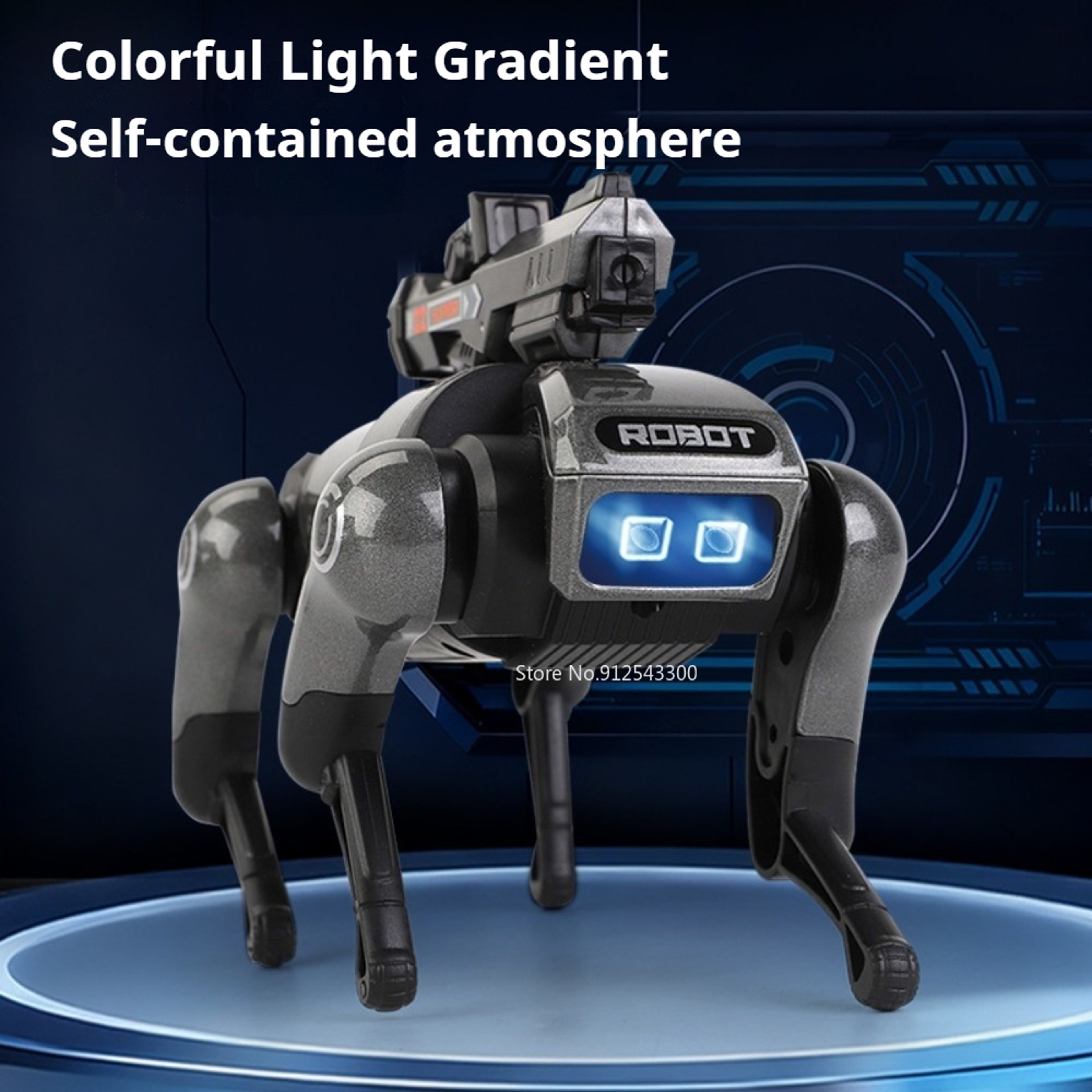CyberWolf Interactive Robot Wolf Toy with Touch Sensor, Walking Motion, Lights and Sound – view 3