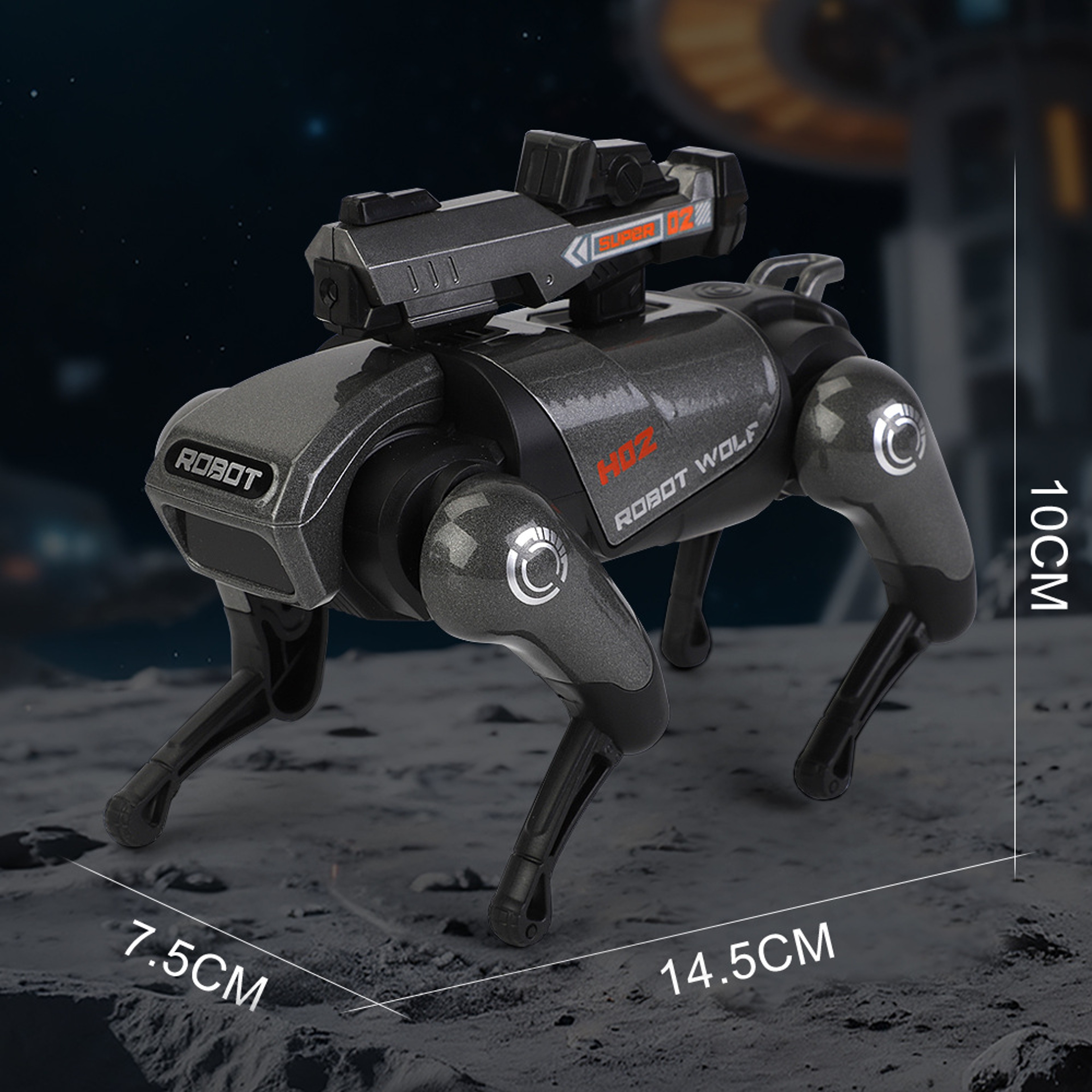 CyberWolf Interactive Robot Wolf Toy with Touch Sensor, Walking Motion, Lights and Sound – view 8