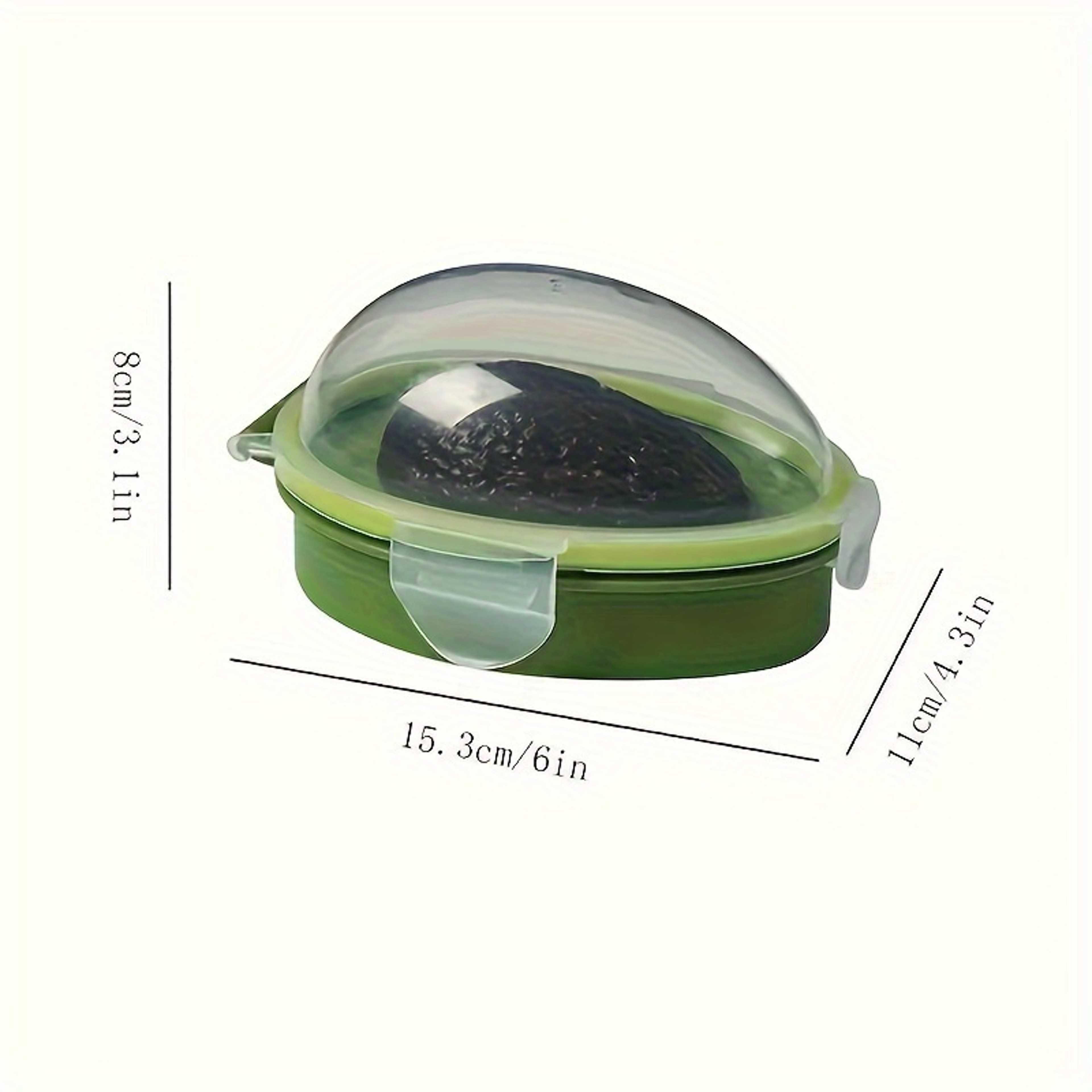 FreshLock Avocado Keeper Container Reusable Fruit  Vegetable Storage Box 1