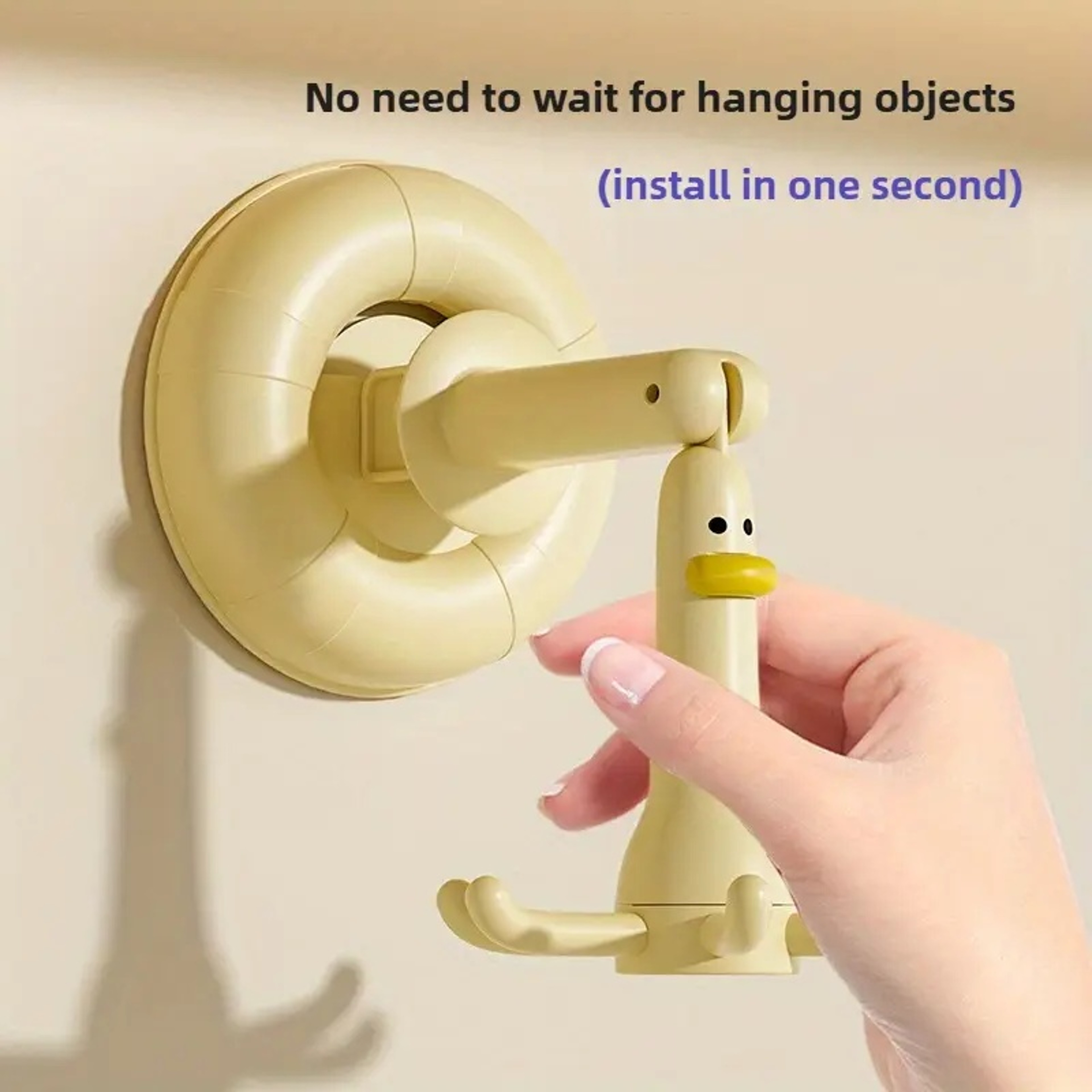 Adjustable Rotating Suction Cup Wall Hooks Organizer – view 5