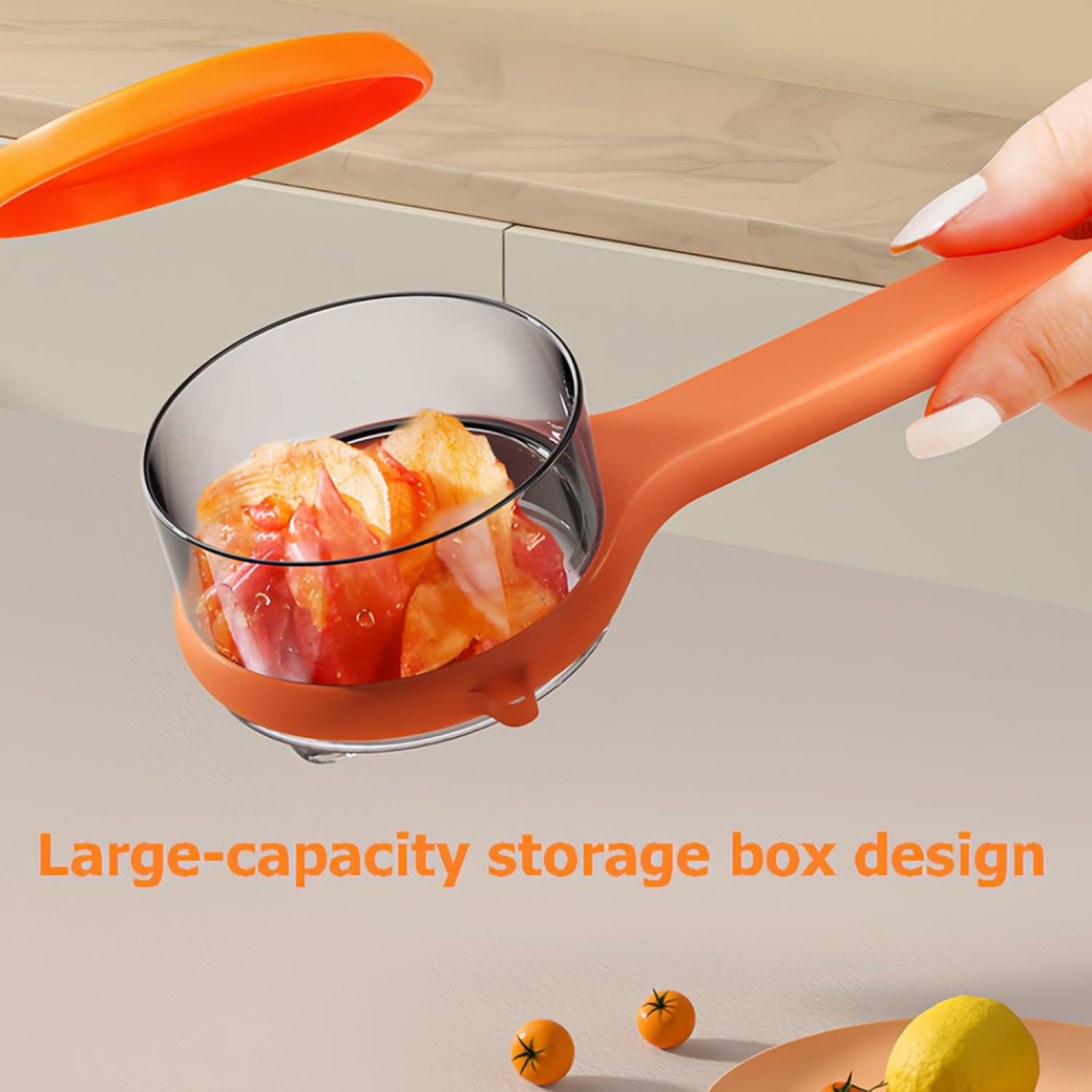 SmartStore Stainless Steel Vegetable Peeler with Built In Storage Box – view 3