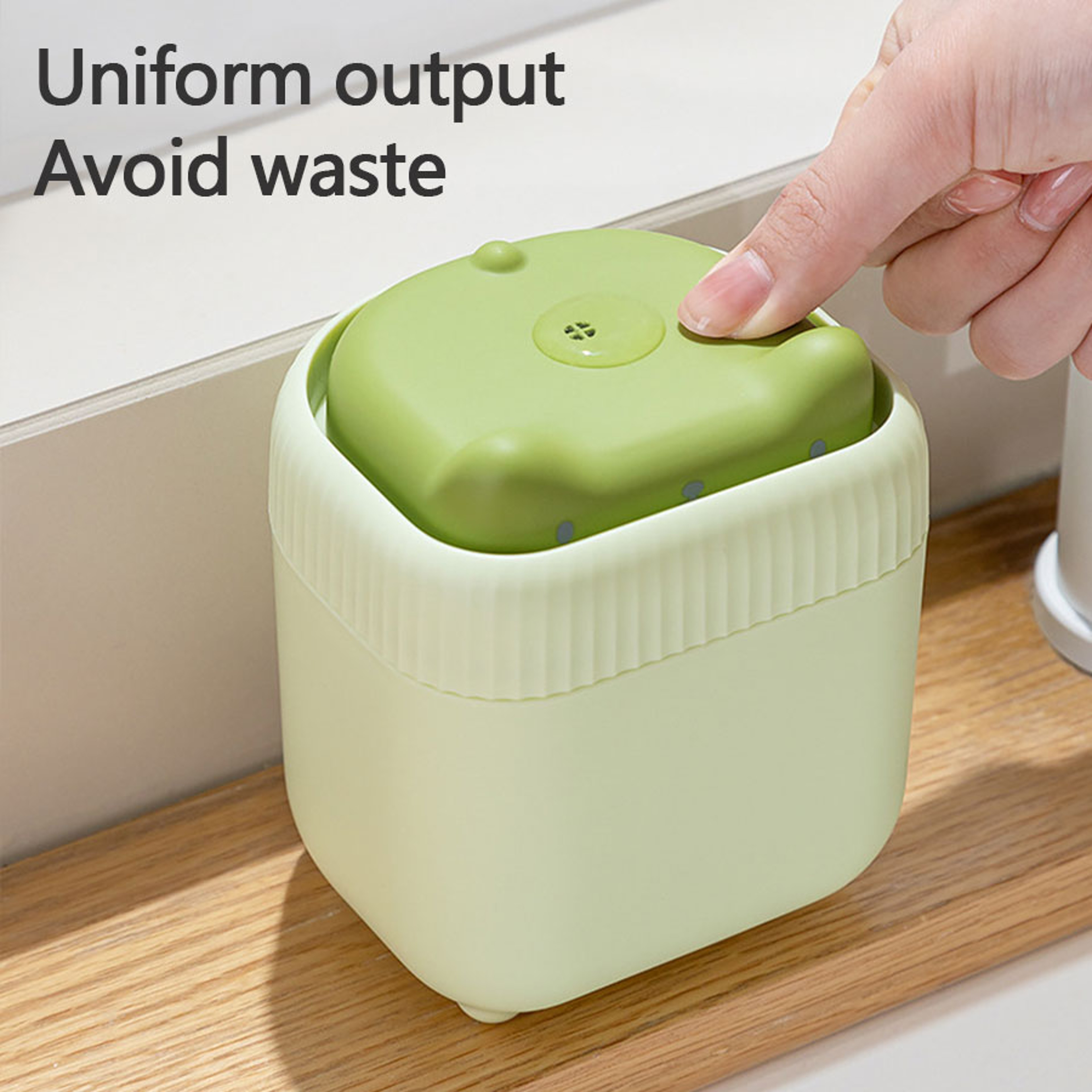 Smart Press Soap Dispenser with Sponge Holder for Kitchen Sink Cleaning – view 3