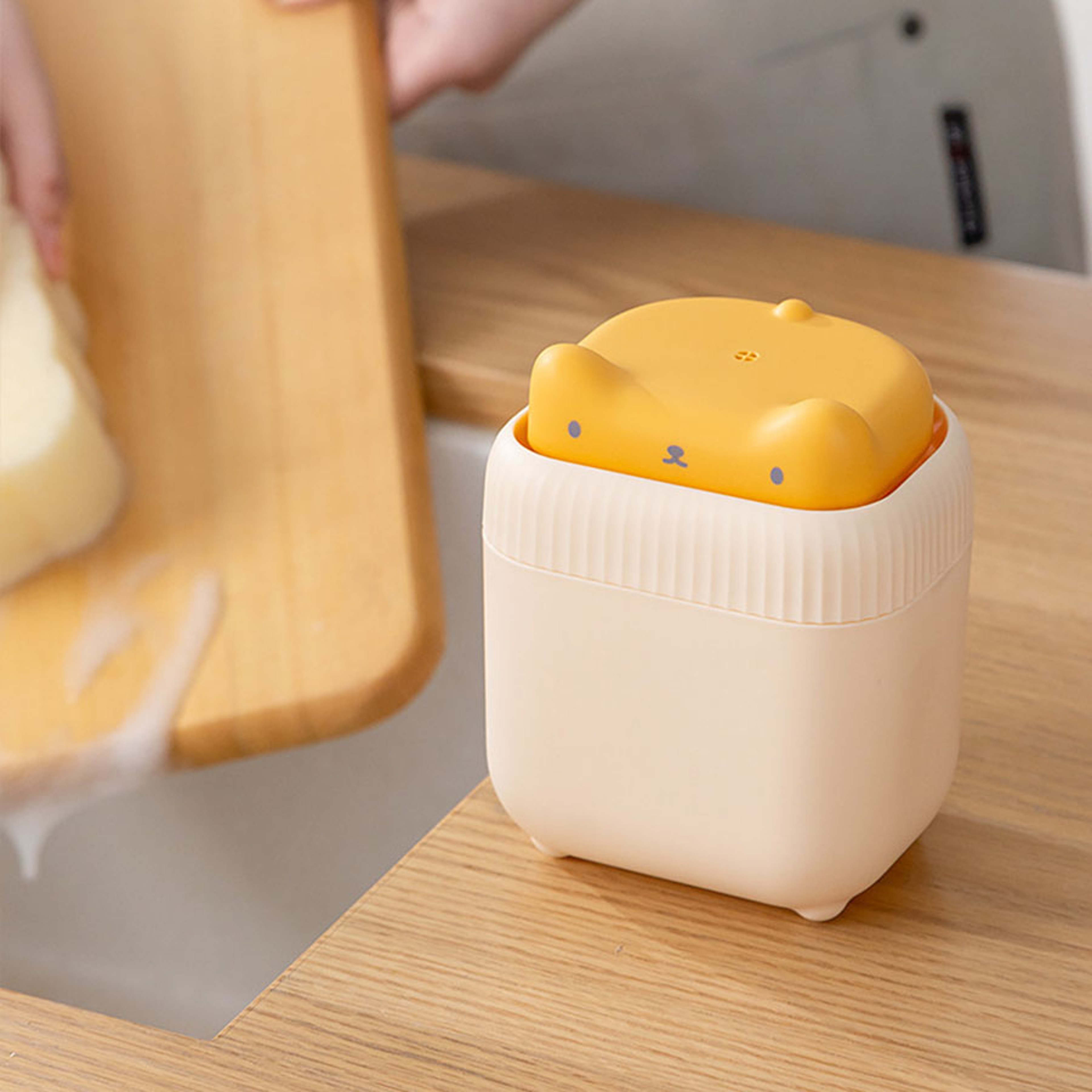 Smart Press Soap Dispenser with Sponge Holder for Kitchen Sink Cleaning – view 6