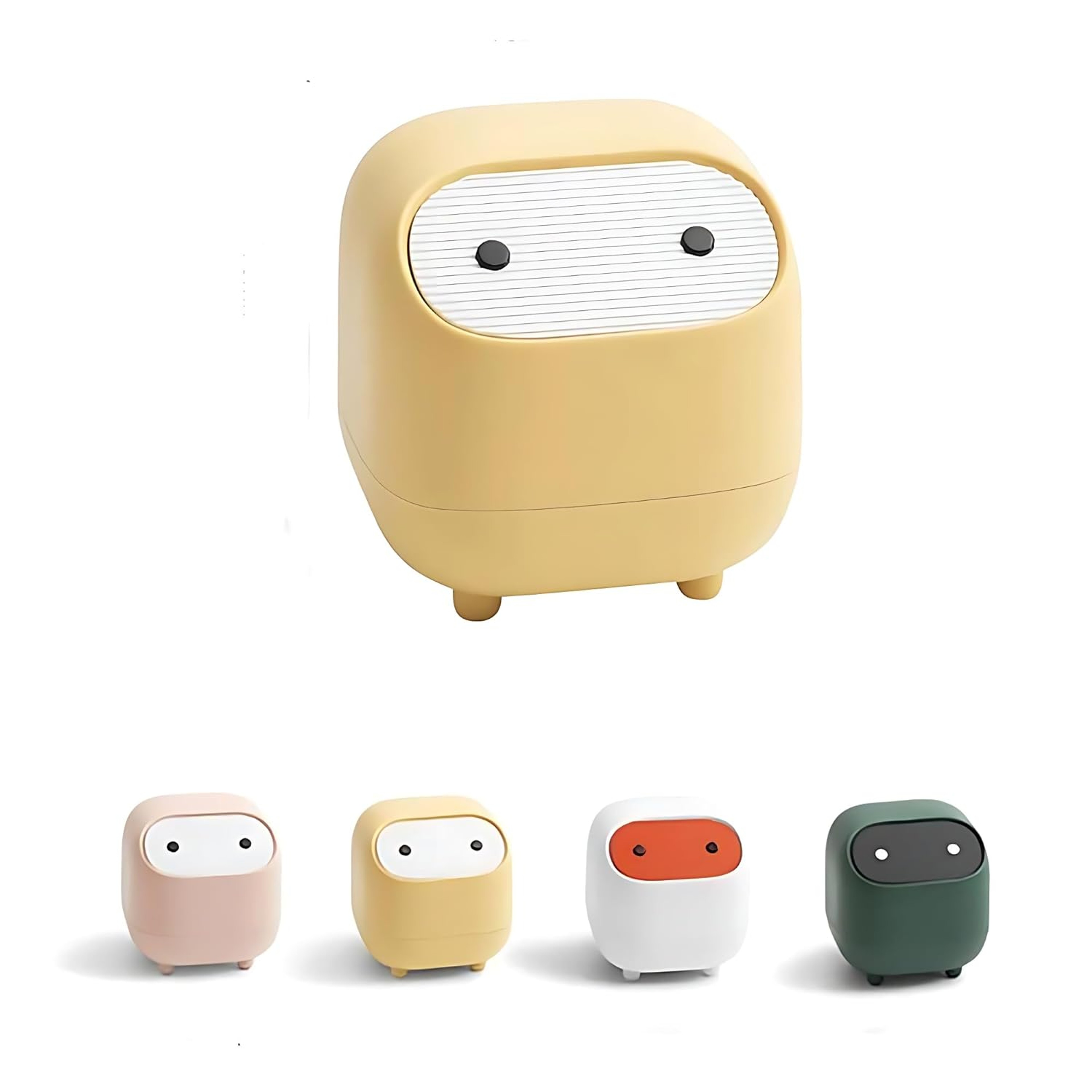 Ninja Mini Desktop Trash Can With Lid For Office Vanity  Coffee Table 2