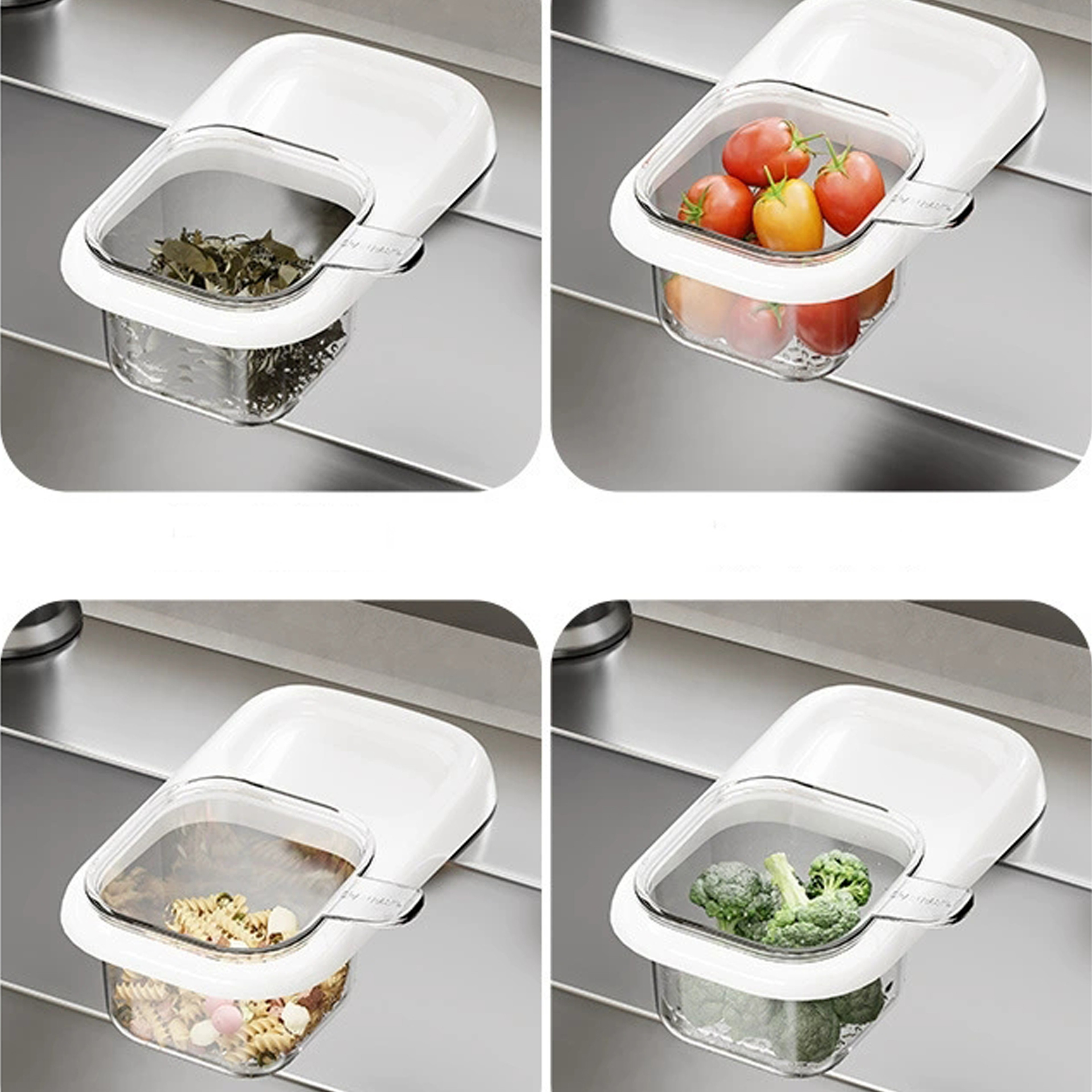 Suction Cup Kitchen Sink Drain Basket for Food Scraps and Easy Counter Organization – view 6