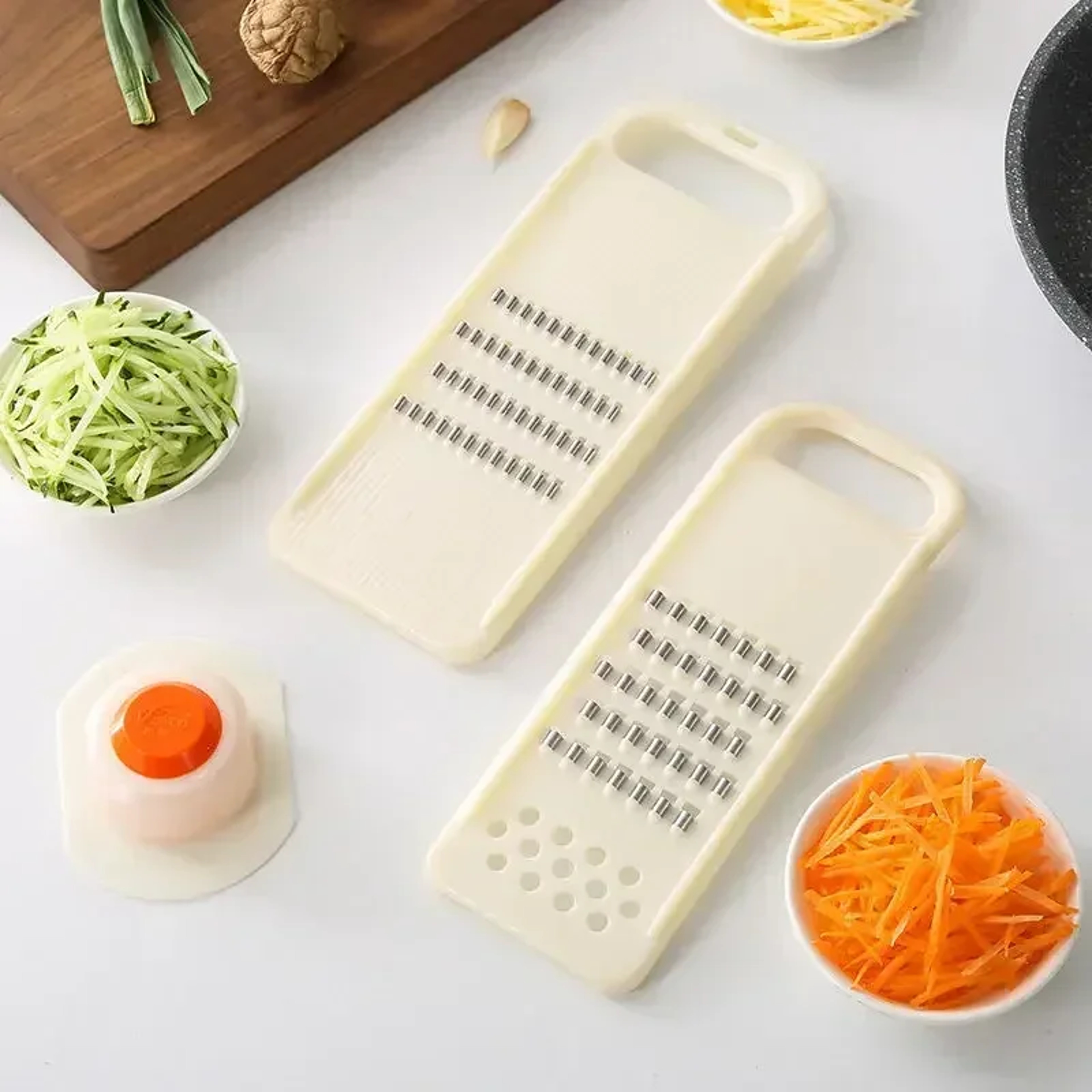 Multi Blade Vegetable Slicer  Manual Food Chopper For Cabbage Carrot And Salad Prep 3