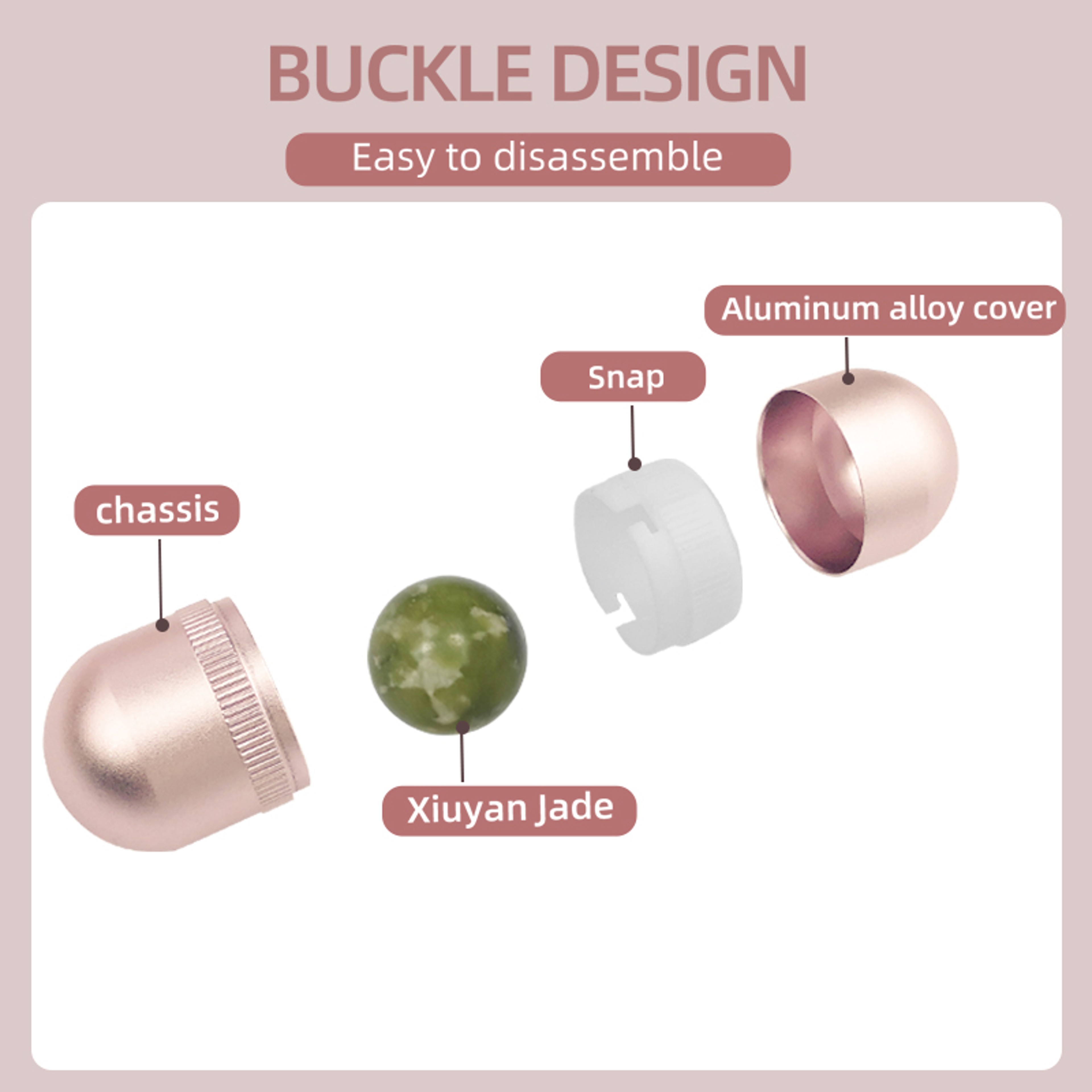 Xiuyan Jade Eye Roller Ball for Puffy Eyes and Facial Massage – view 2