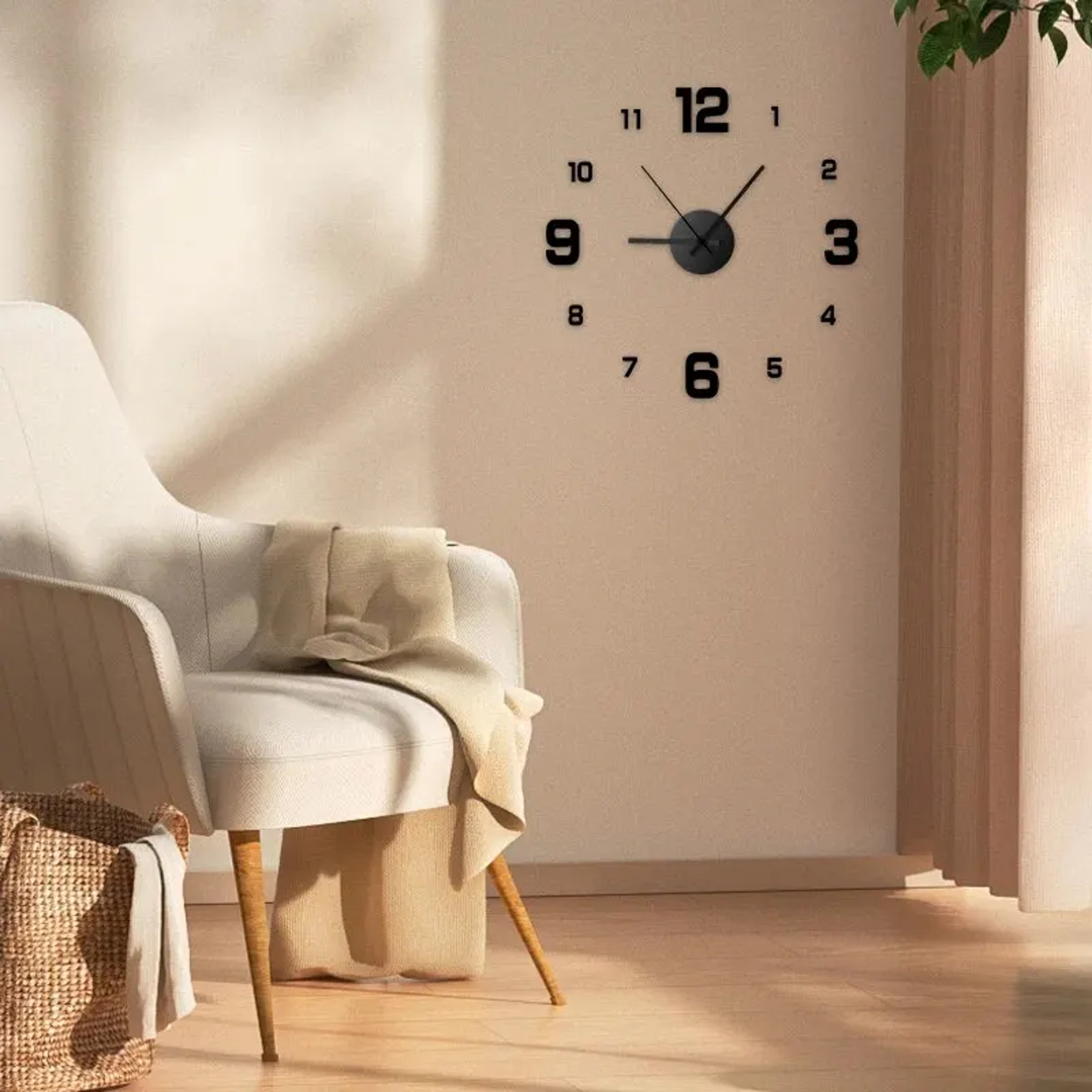 Stylish Frameless DIY Wall Clock  Silent Modern Wall Decor 2