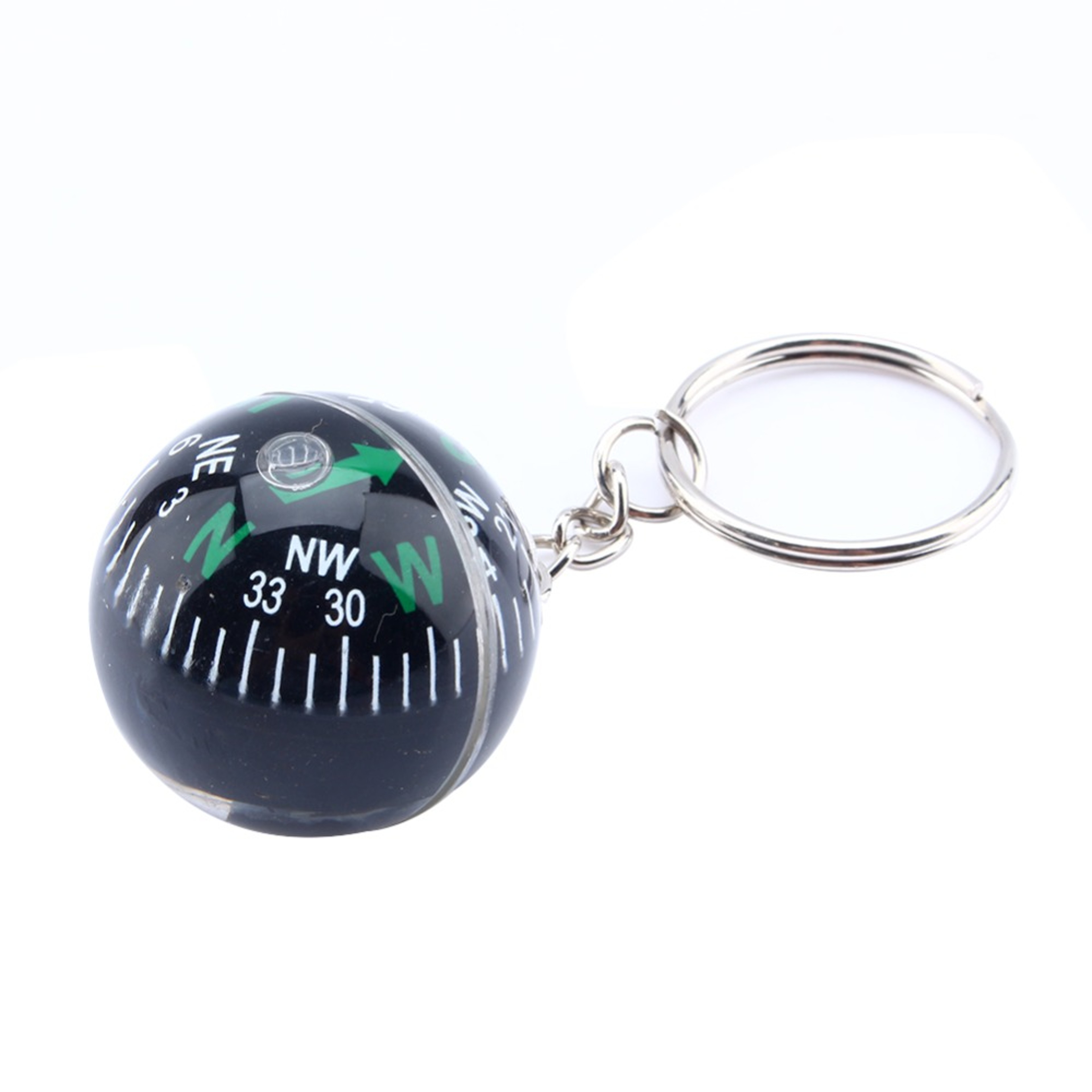Premium Ball Keychain Compass  Compact LiquidFilled Navigation Tool 3