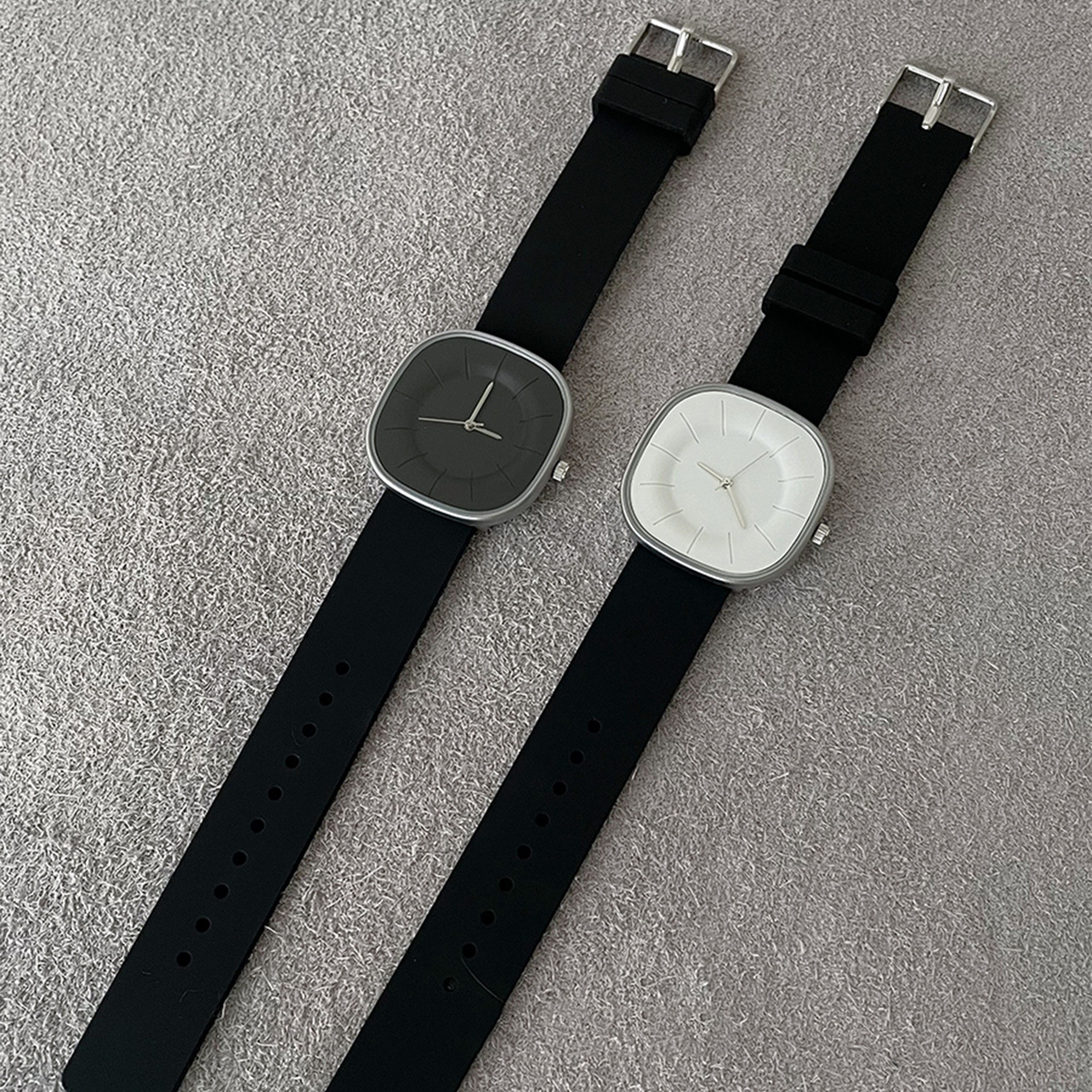 Luxury Womens Square-Face Watch with Silicone Strap – Waterproof Quartz Timepiece – view 4