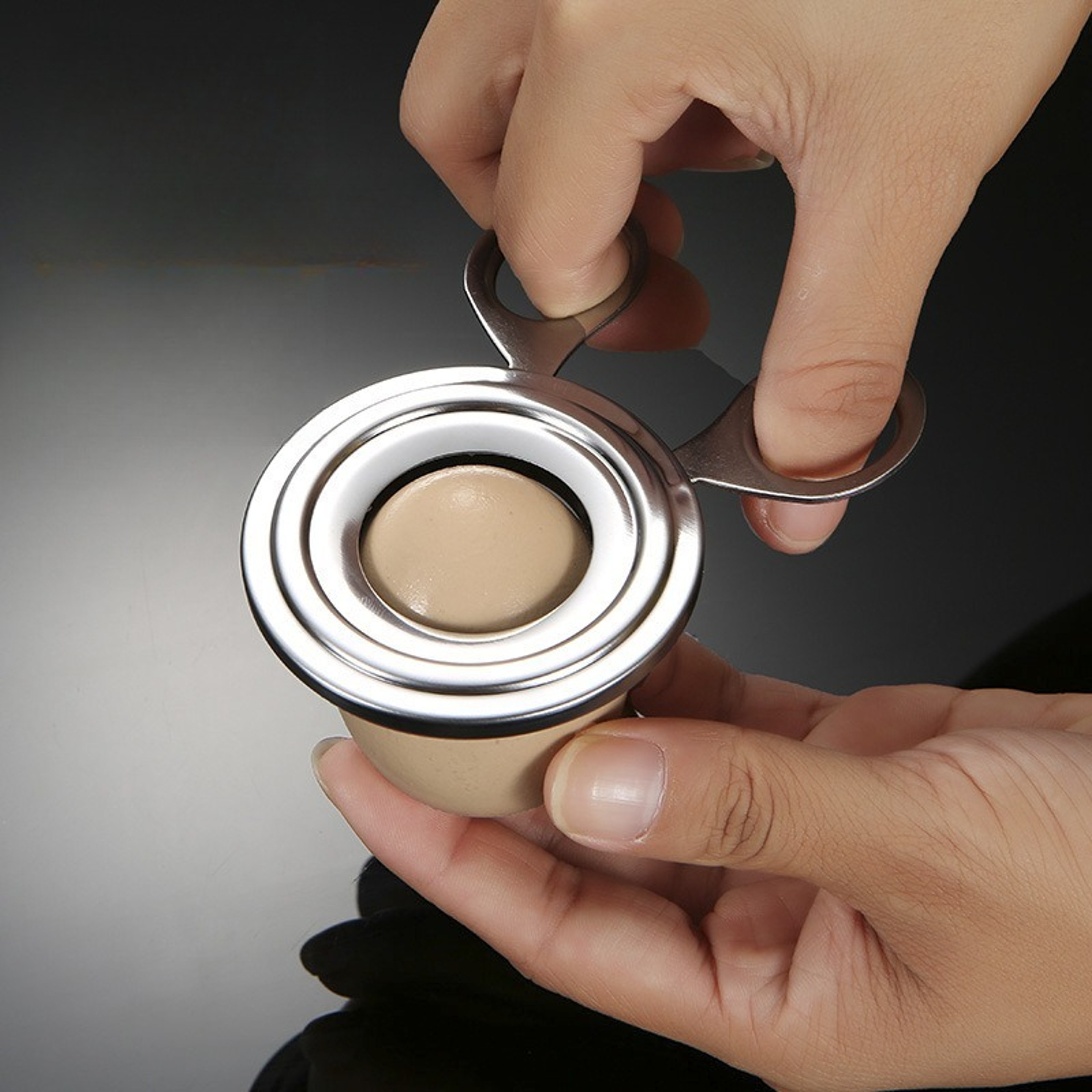 Stainless Steel Egg Cutter  Shell Opener For Quick Easy Egg Prep 0