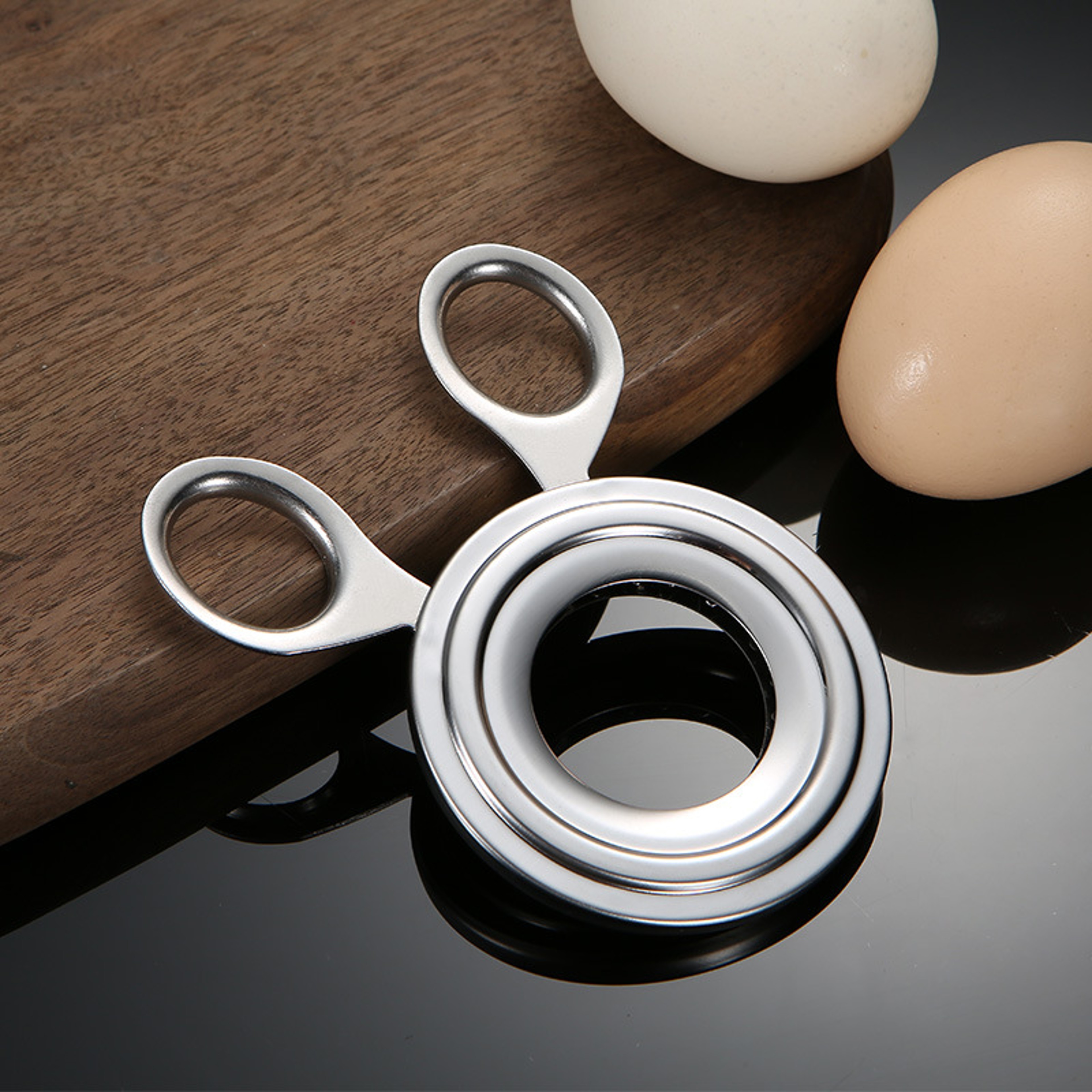 Stainless Steel Egg Cutter  Shell Opener For Quick Easy Egg Prep 2