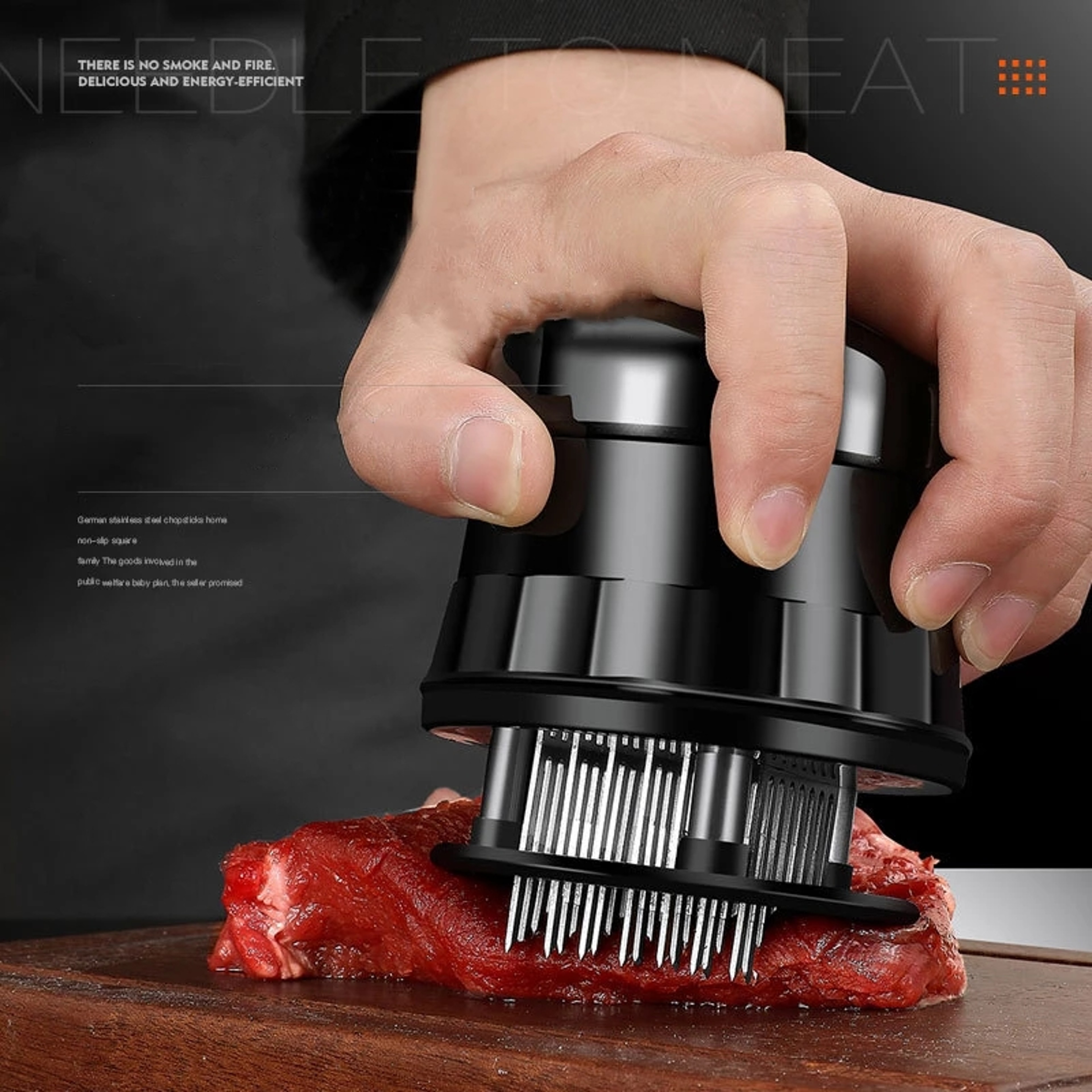 Premium Meat Tenderizer Knife for Steak & Chicken – Stainless Steel Kitchen Tool – view 2