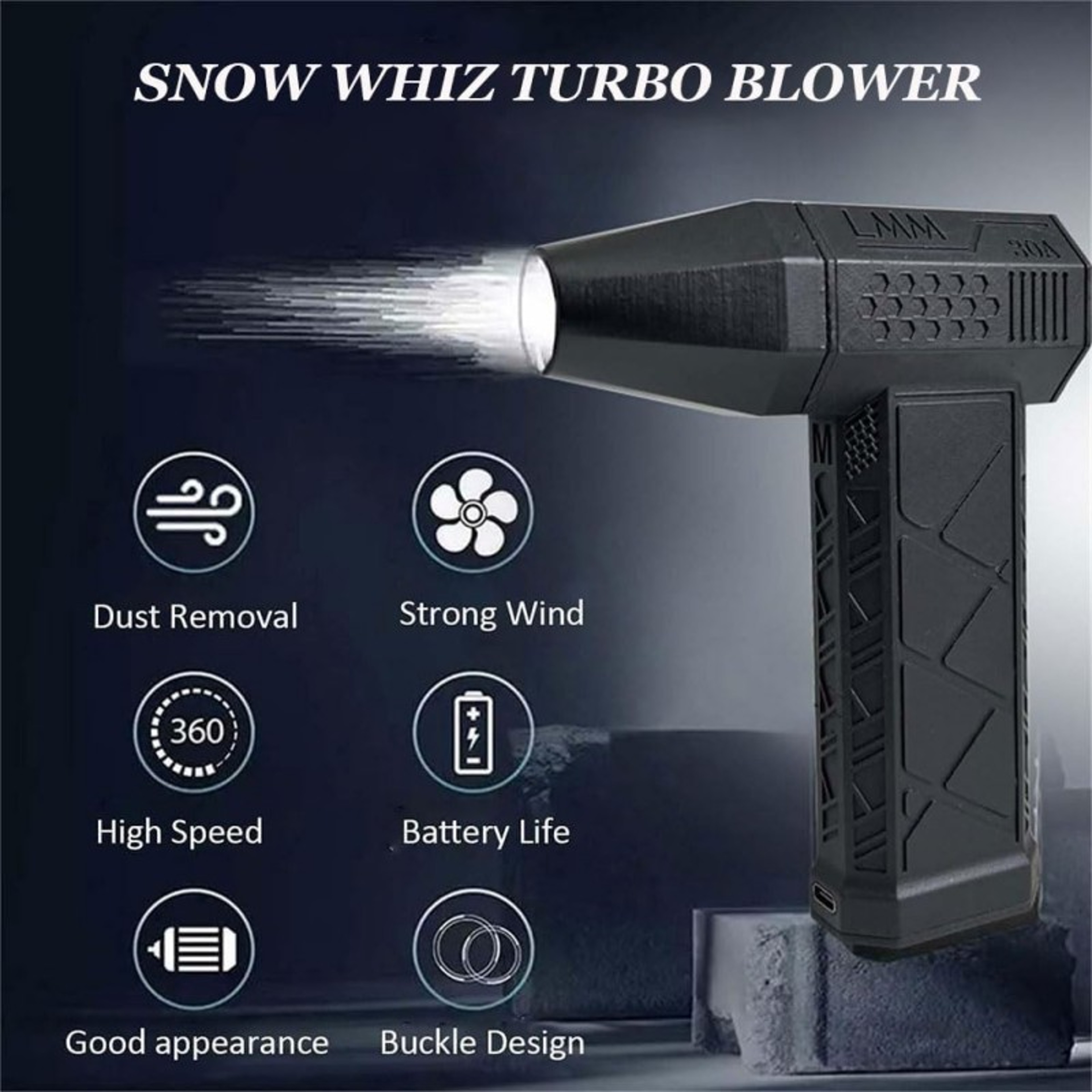 TurboJet Pro Handheld Air Blower  Electric Air Blower With Brushless Motor USB Rechargeable 1