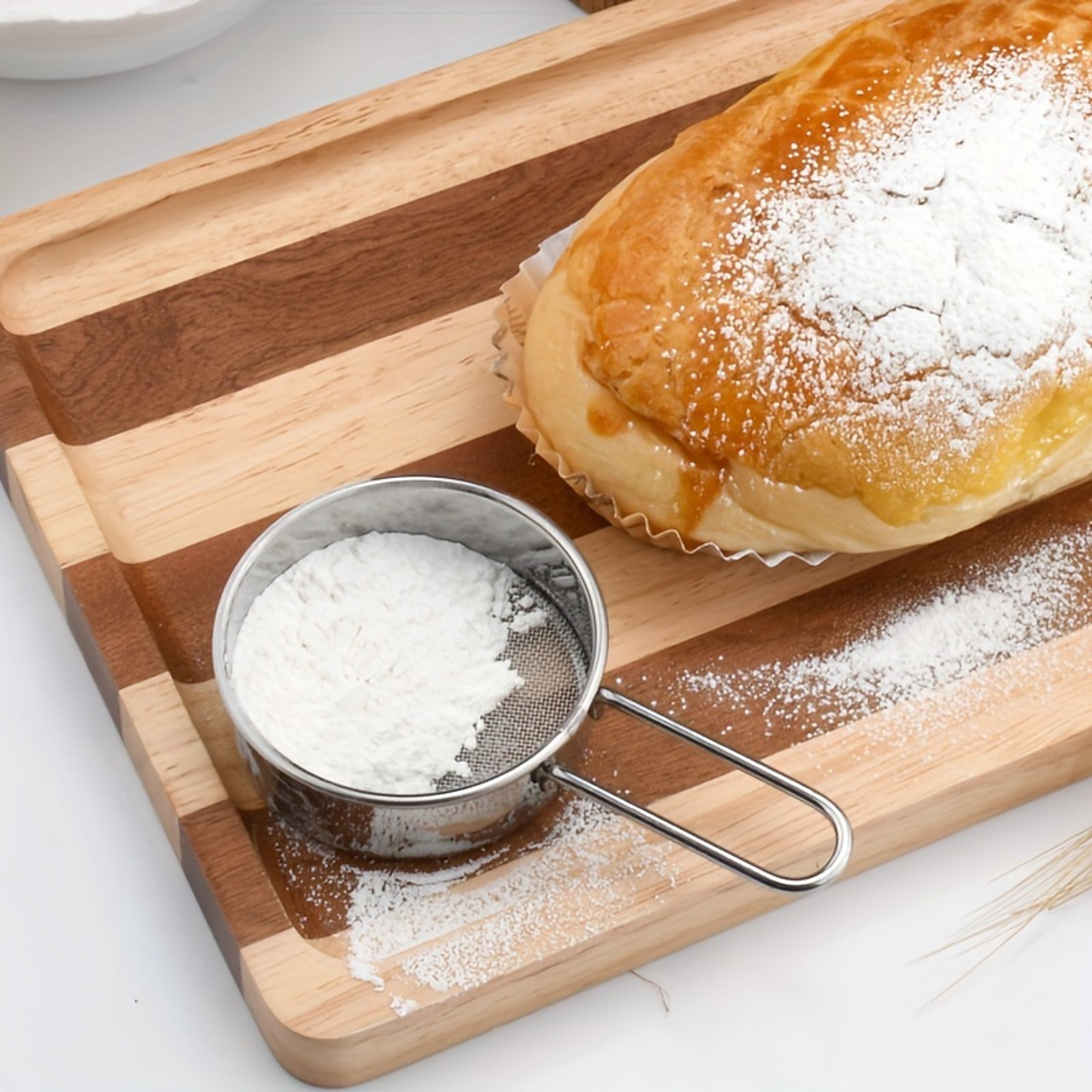 Stainless Steel Flour Sifter Cup For Baking Fine Mesh Powder Sugar Shaker 1