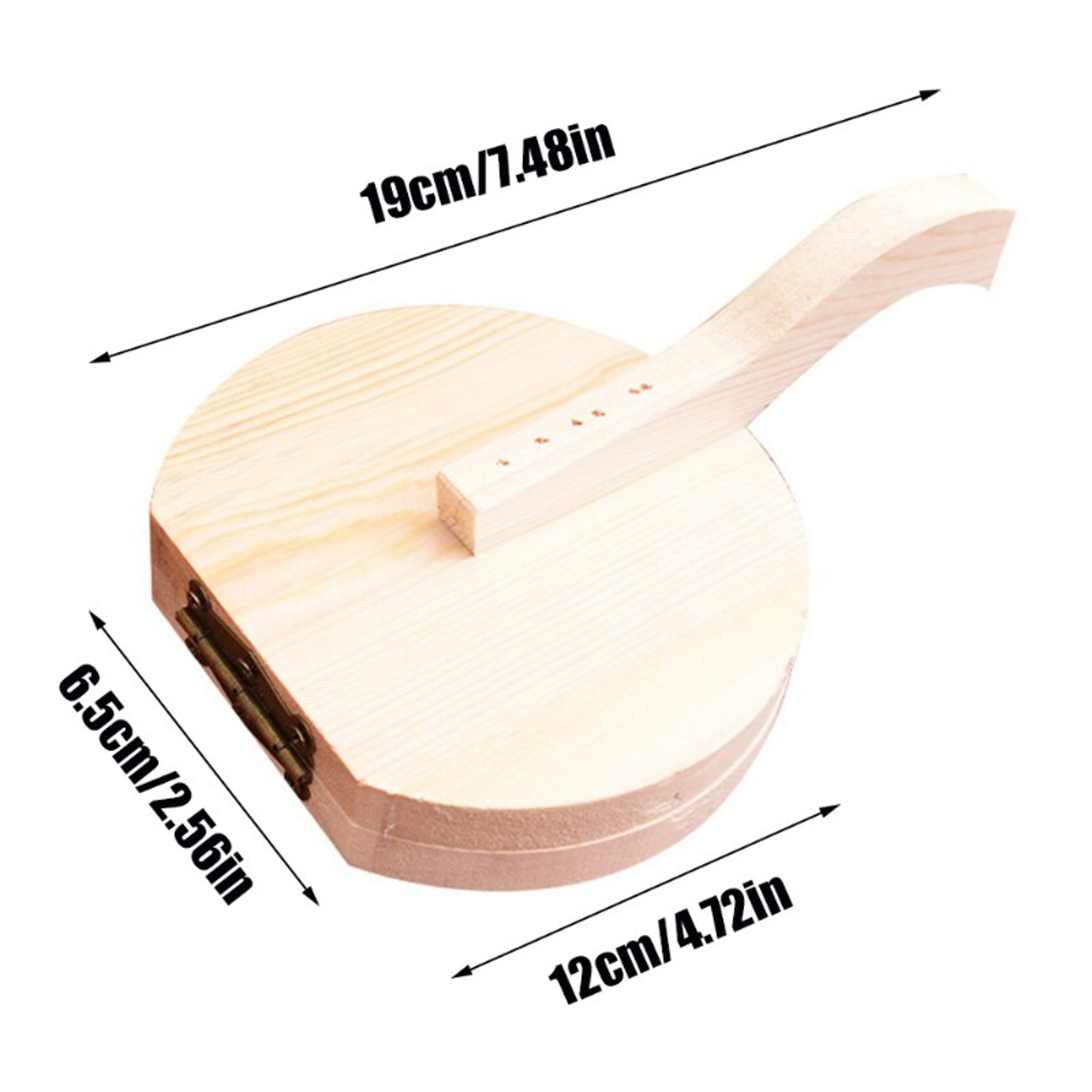 Solid Wood Dumpling Press Mold For Homemade Wrappers And Pastry Dough 4