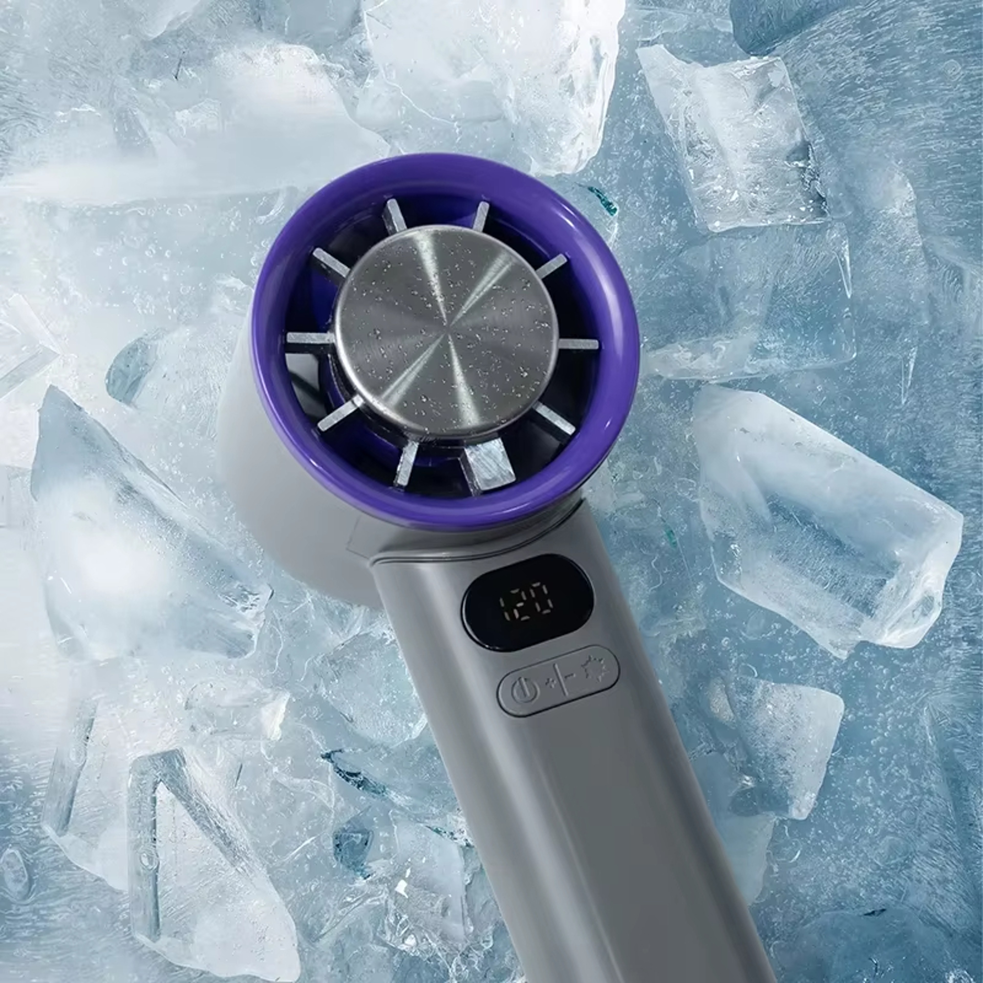 ArcticFlow Portable Mini Fan With Ice Cooling  LED Display 5