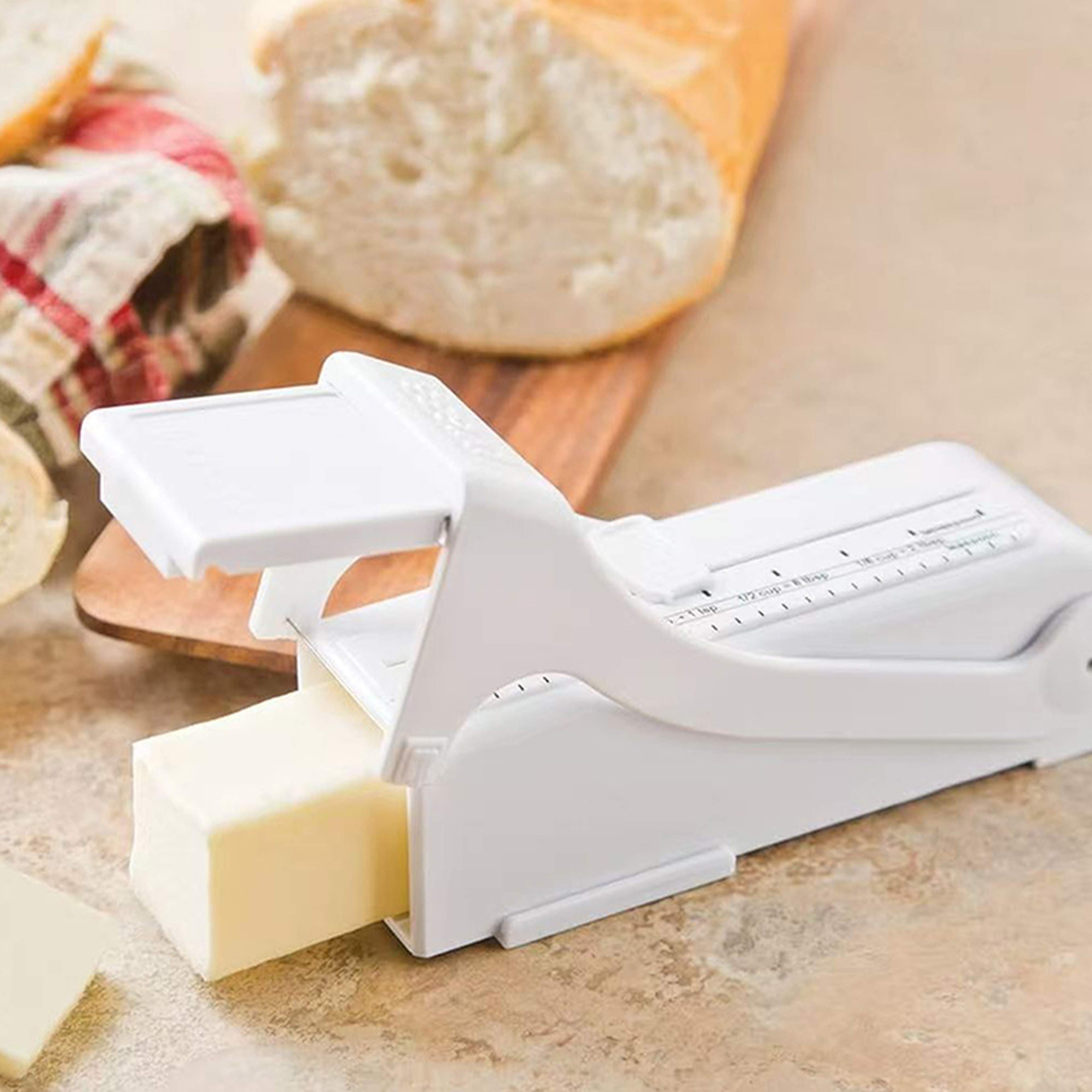 Precision Butter Cutter and Cheese Dispenser for Bread Baking and Kitchen Prep – view 1