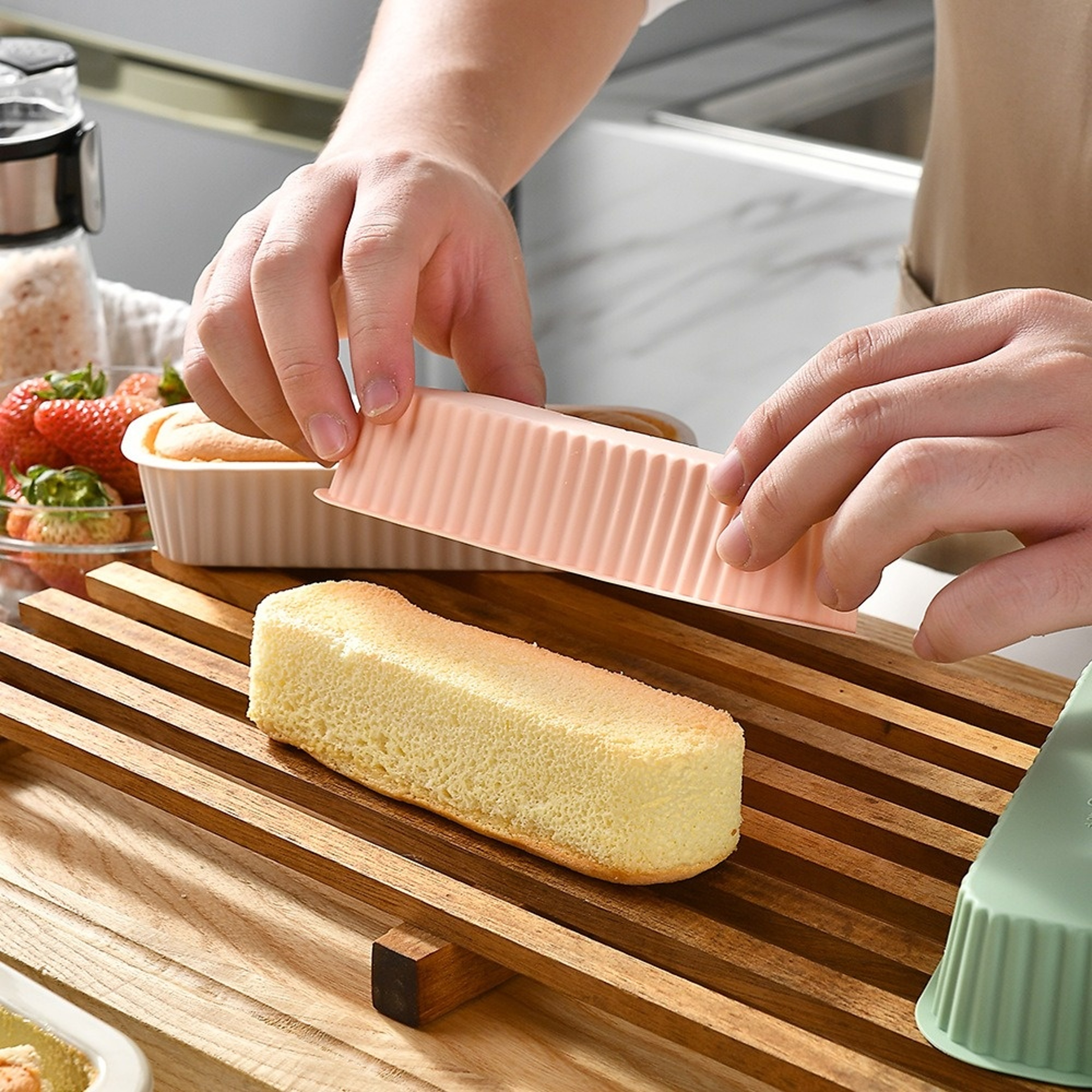 Flexible Silicone Loaf Cake Mold for Bread, Toast & DIY Baking – view 4