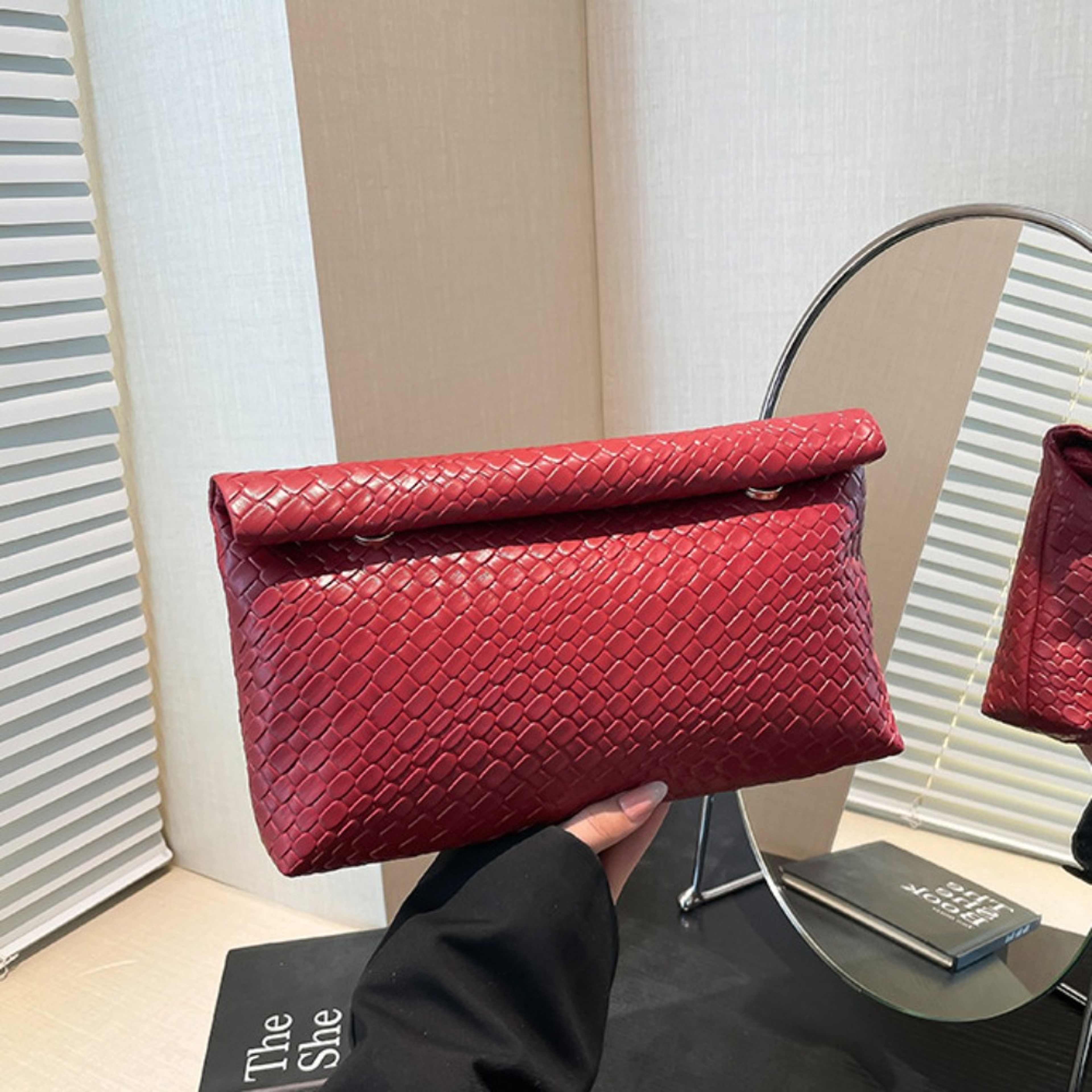 Elegant Stone Pattern Womens Clutch Wallet Large Capacity Evening Purse with Phone Pocket – view 7