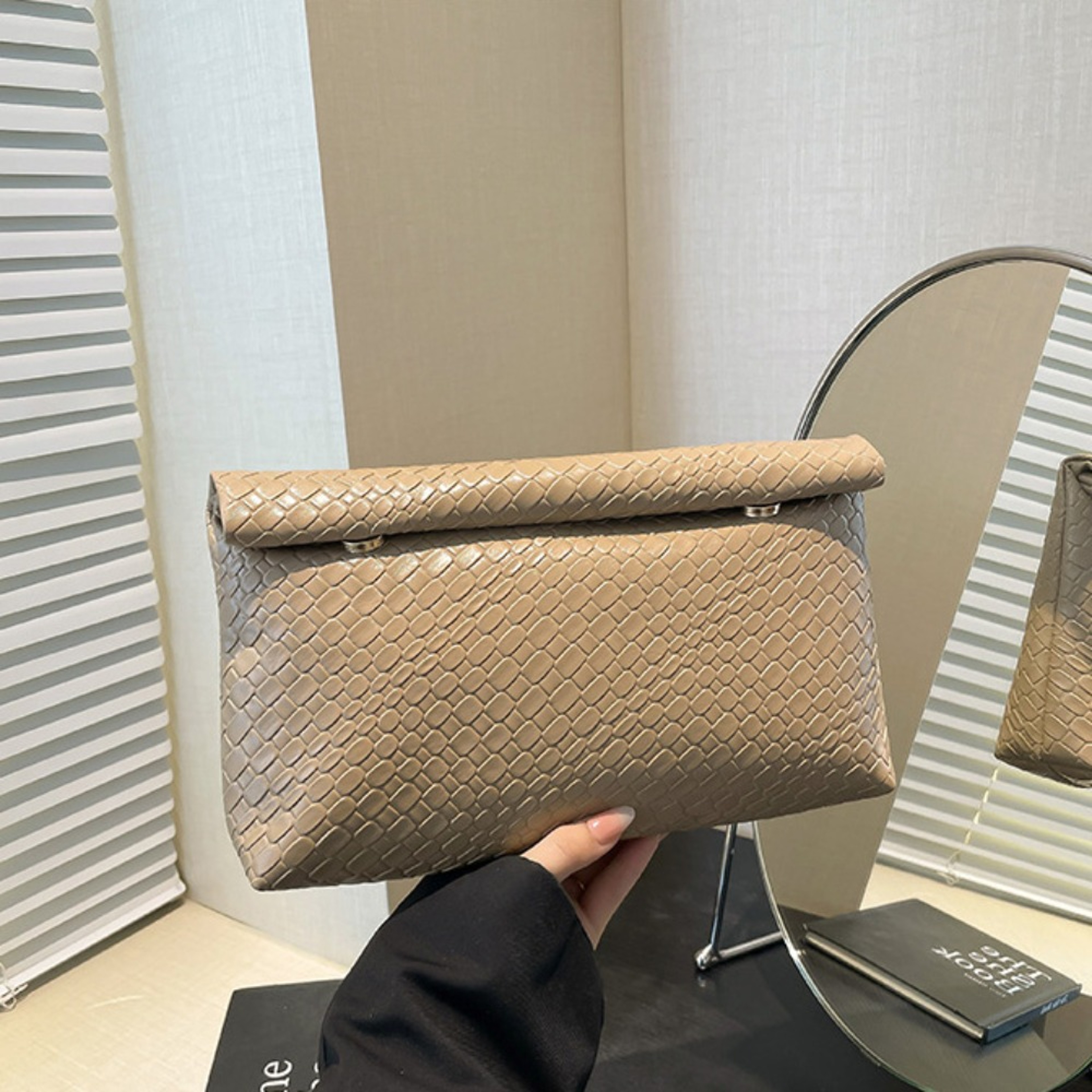 Elegant Stone Pattern Womens Clutch Wallet Large Capacity Evening Purse with Phone Pocket – view 9