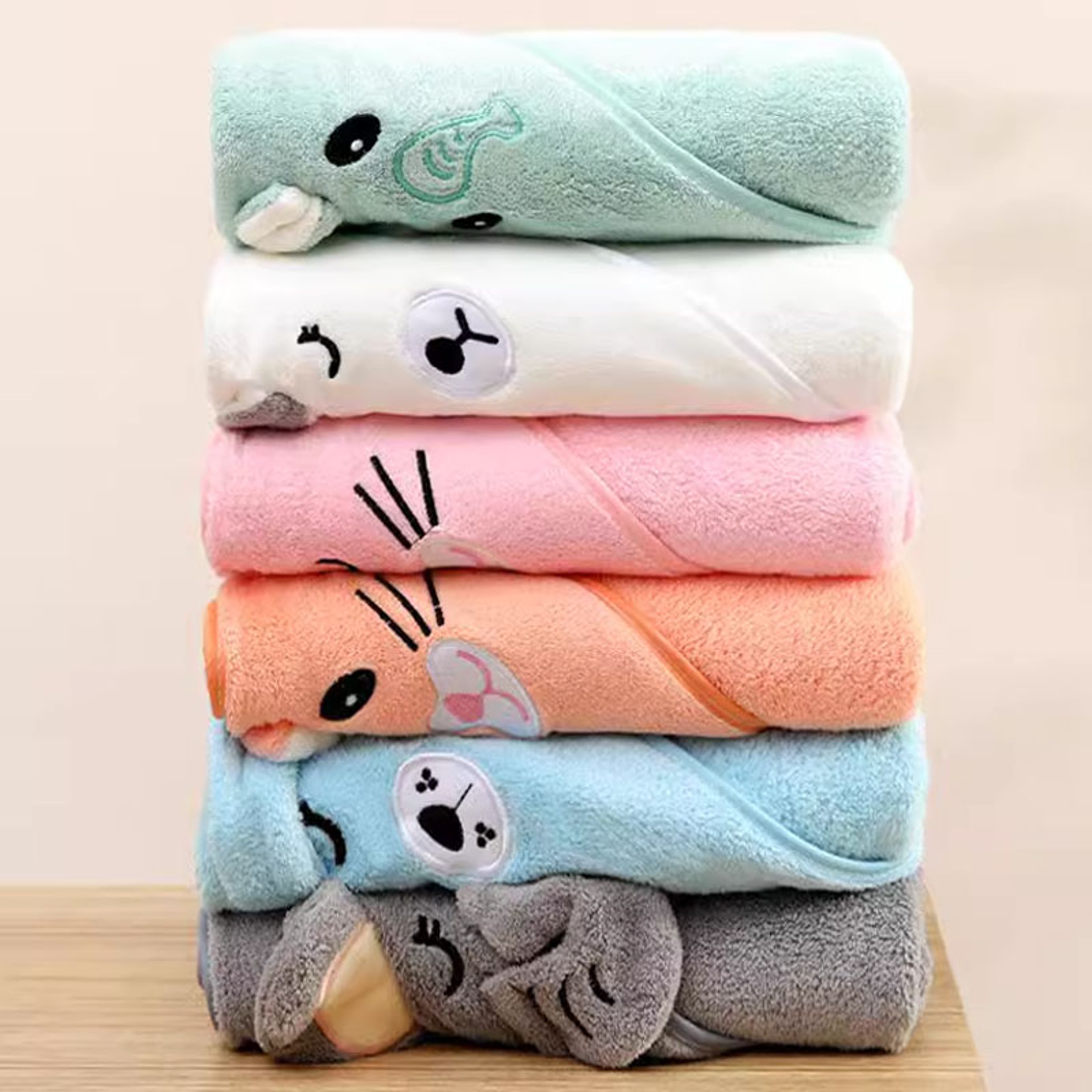 SoftWrap Baby Bath Towel & Newborn Swaddle Blanket – view 1