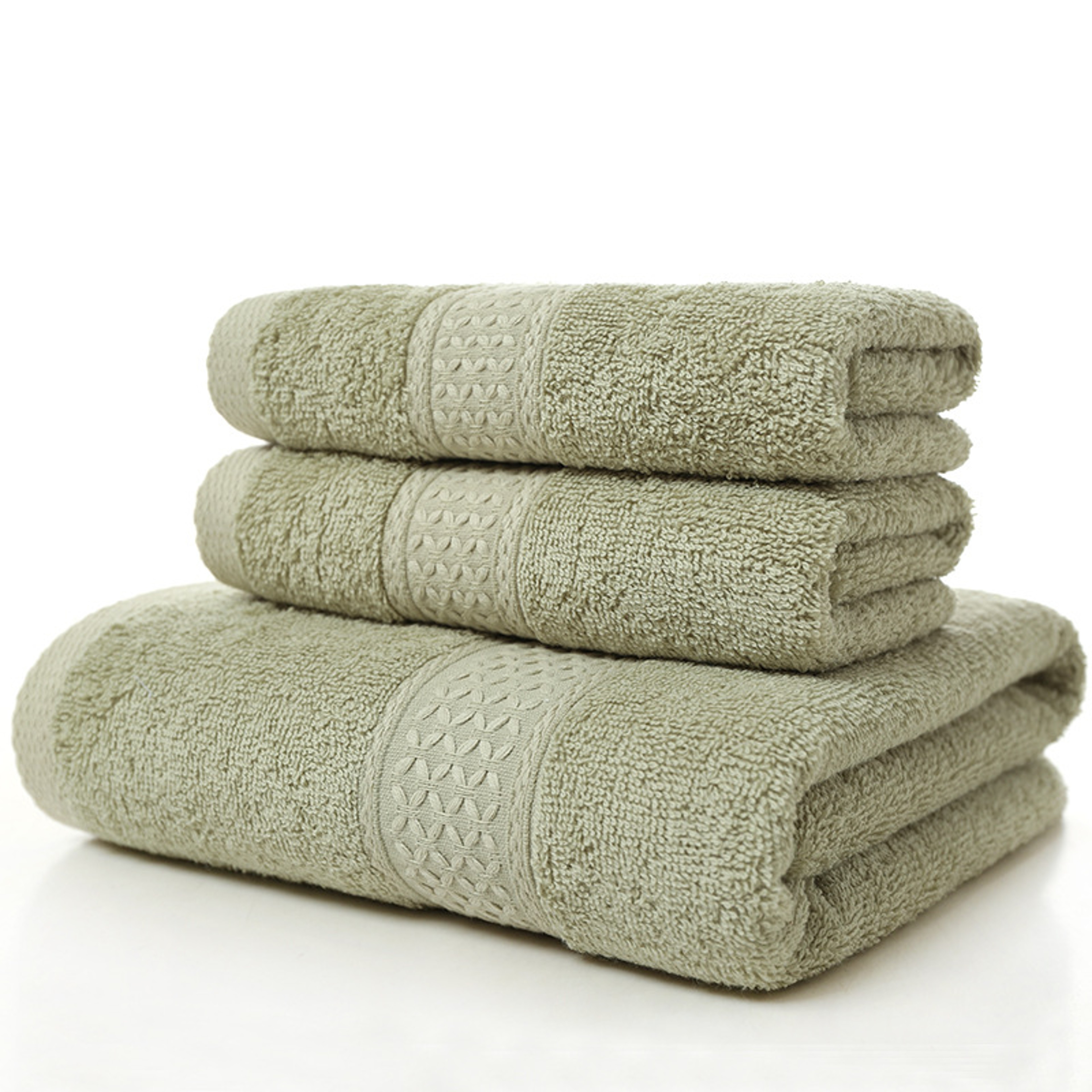 CloudSoft Cotton Bath Towel Set Ultra Absorbent Quick Dry Beach Towel 6