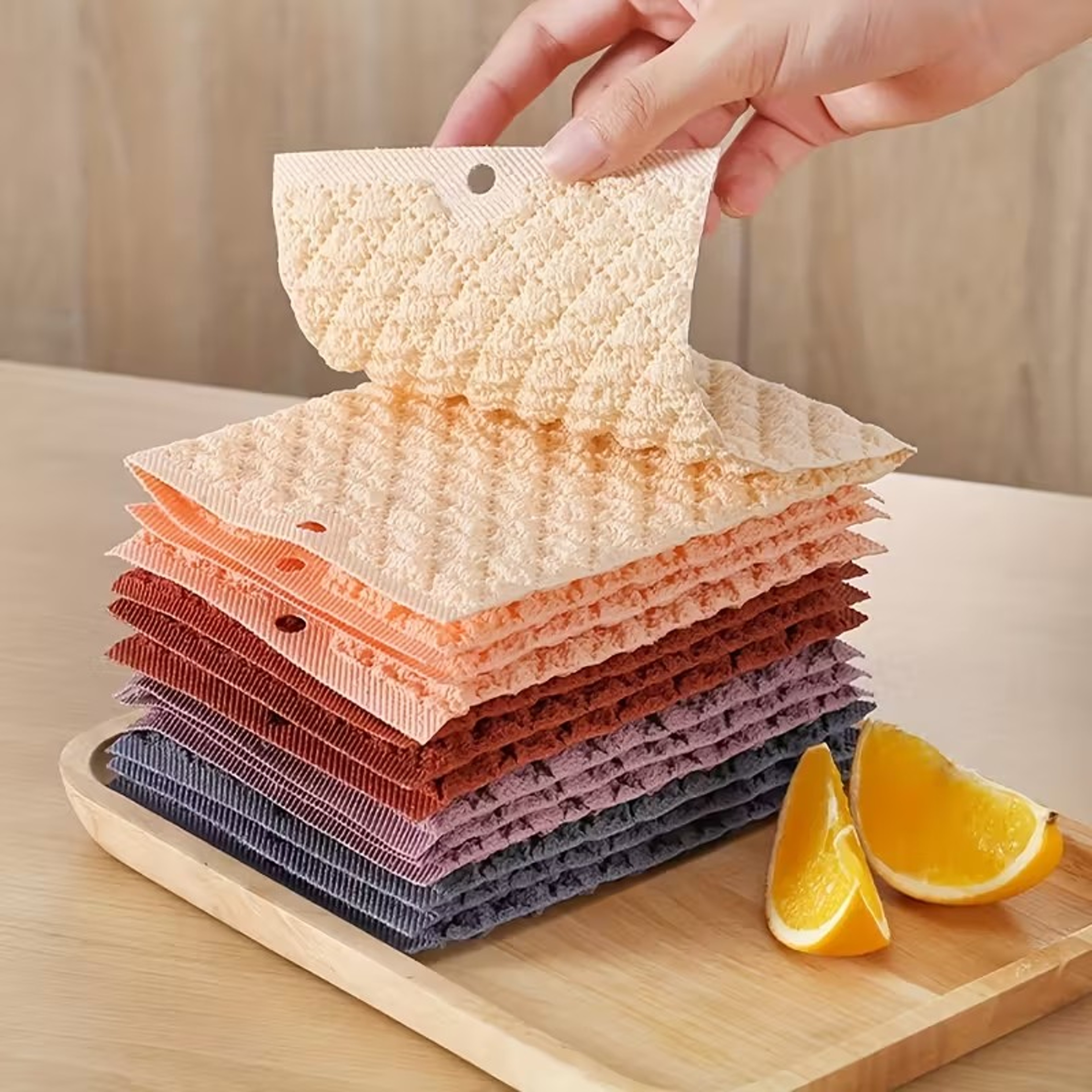 Ultra Absorbent Reusable Kitchen Cleaning Cloths Quick Dry Dish Towels Set – view 1