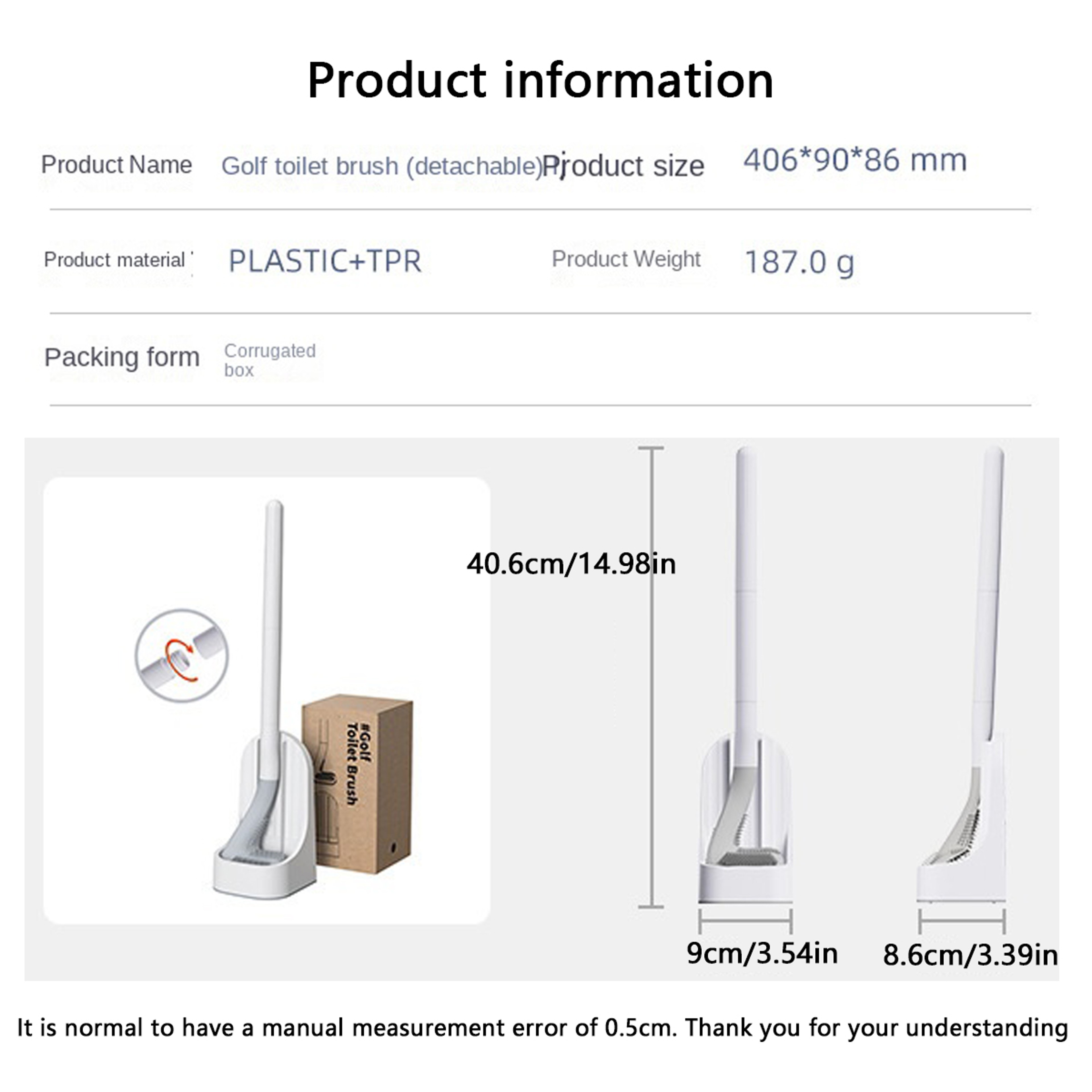 FlexClean Silicone Toilet Brush Set Wall Mounted Quick Drain Bathroom Cleaner – view 6
