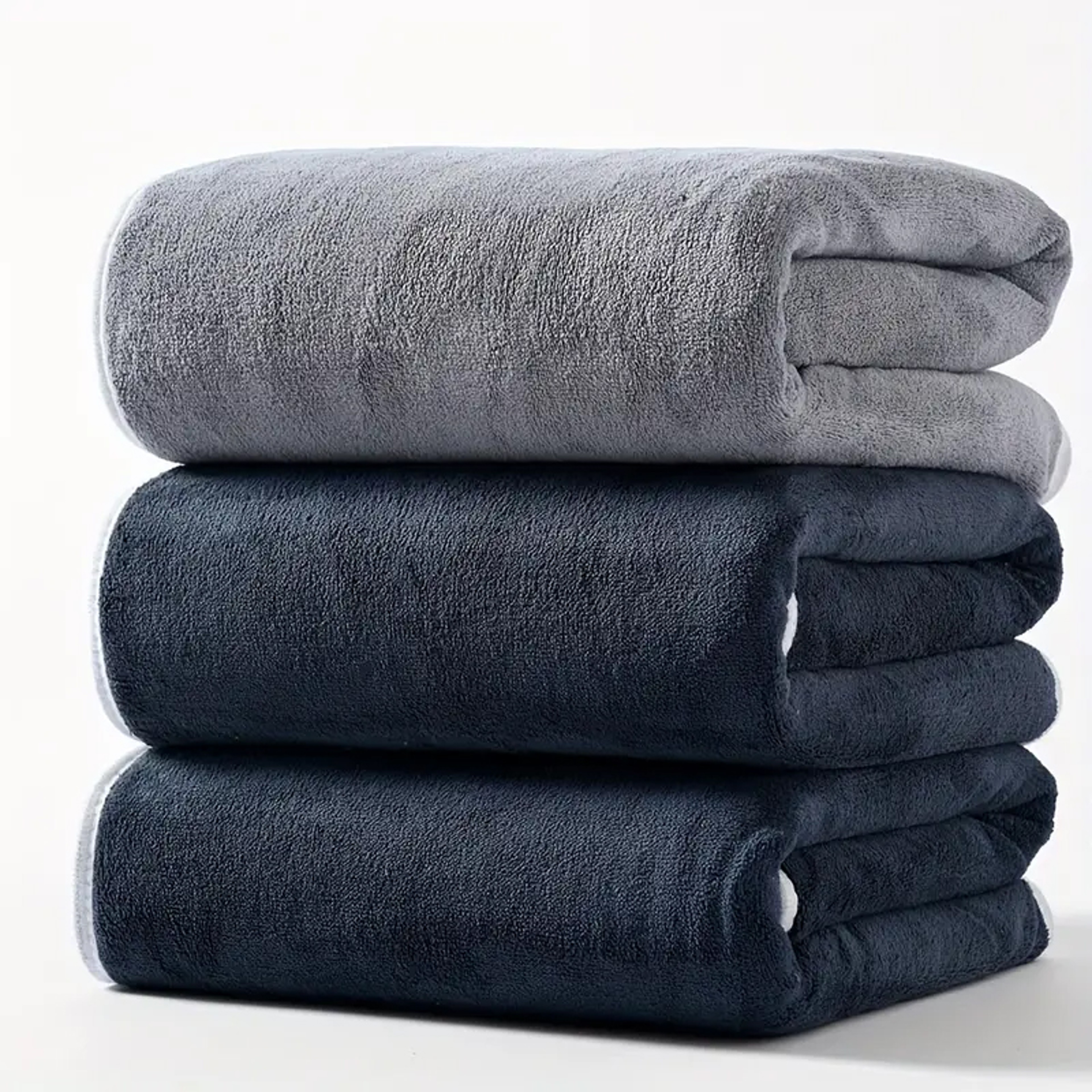 Luxury Coral Velvet Bath Towel Set – Soft Quick Dry Oversized Bath Towels for Home & Beach – view 10