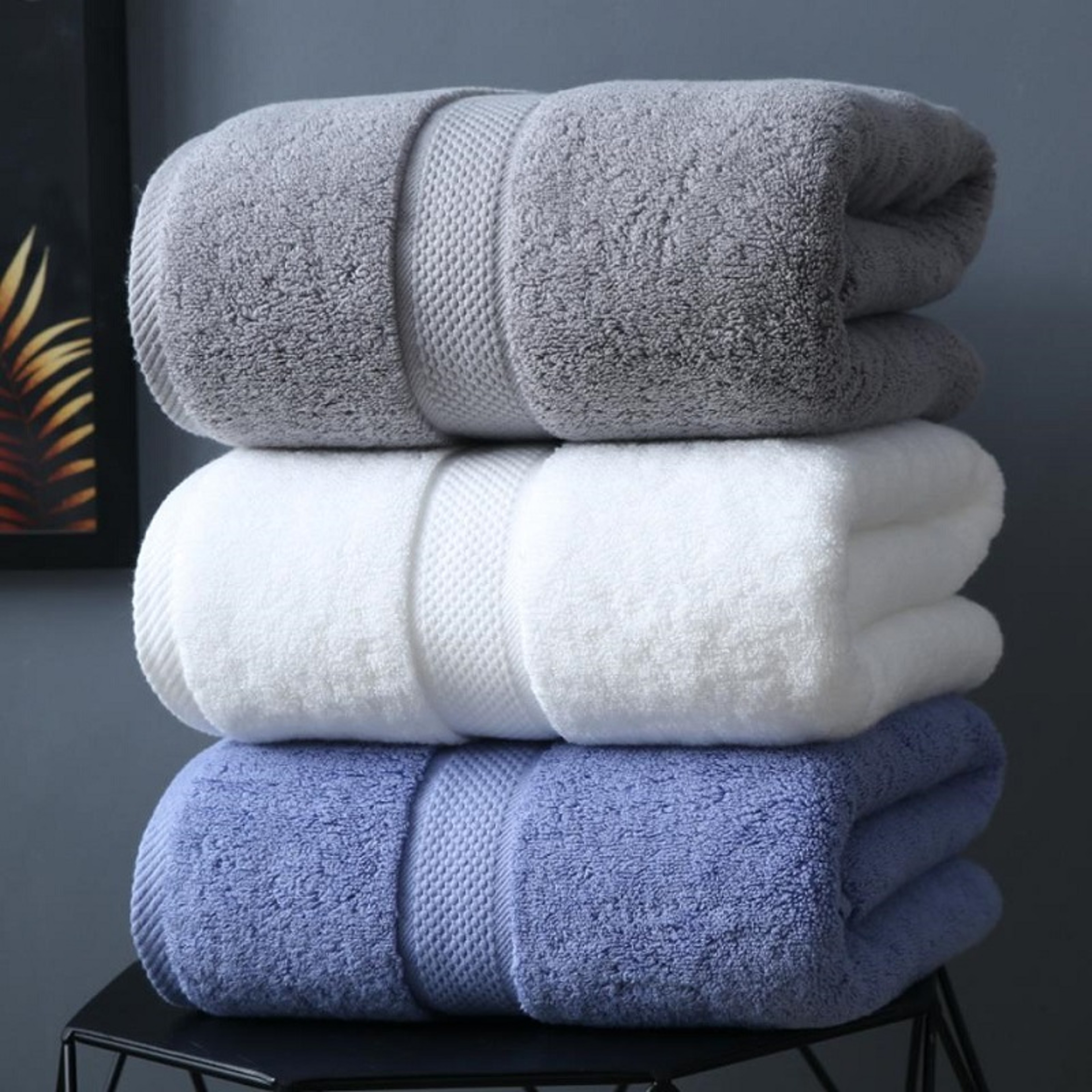 Luxury Cotton Bath Towel Soft Absorbent Spa Towel for Home, Beach & Hotel Use – view 1