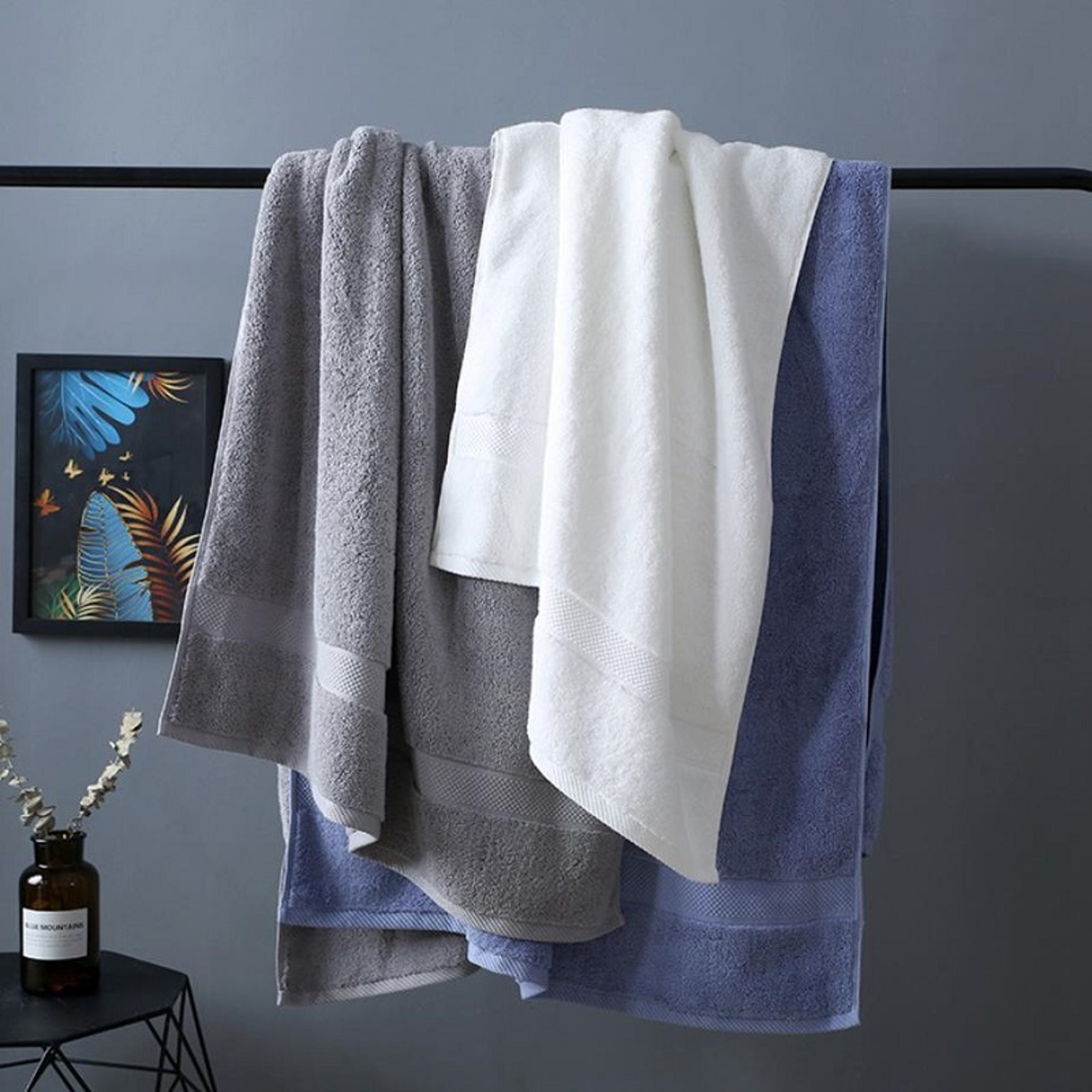 Luxury Cotton Bath Towel Soft Absorbent Spa Towel for Home, Beach & Hotel Use – view 2