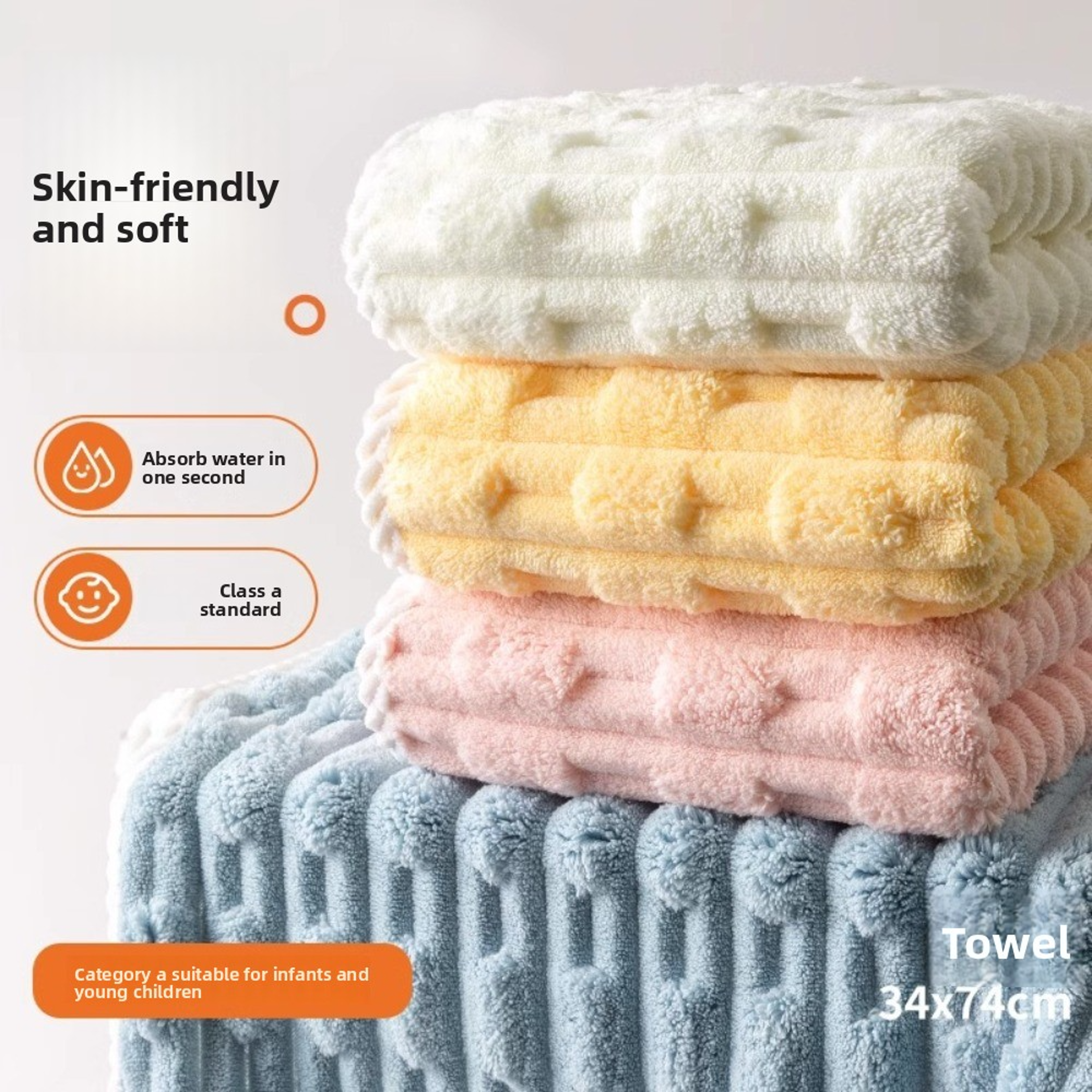 Bamboo Velour Quick Dry Bath Towel Wrap For Adults  Kids 0