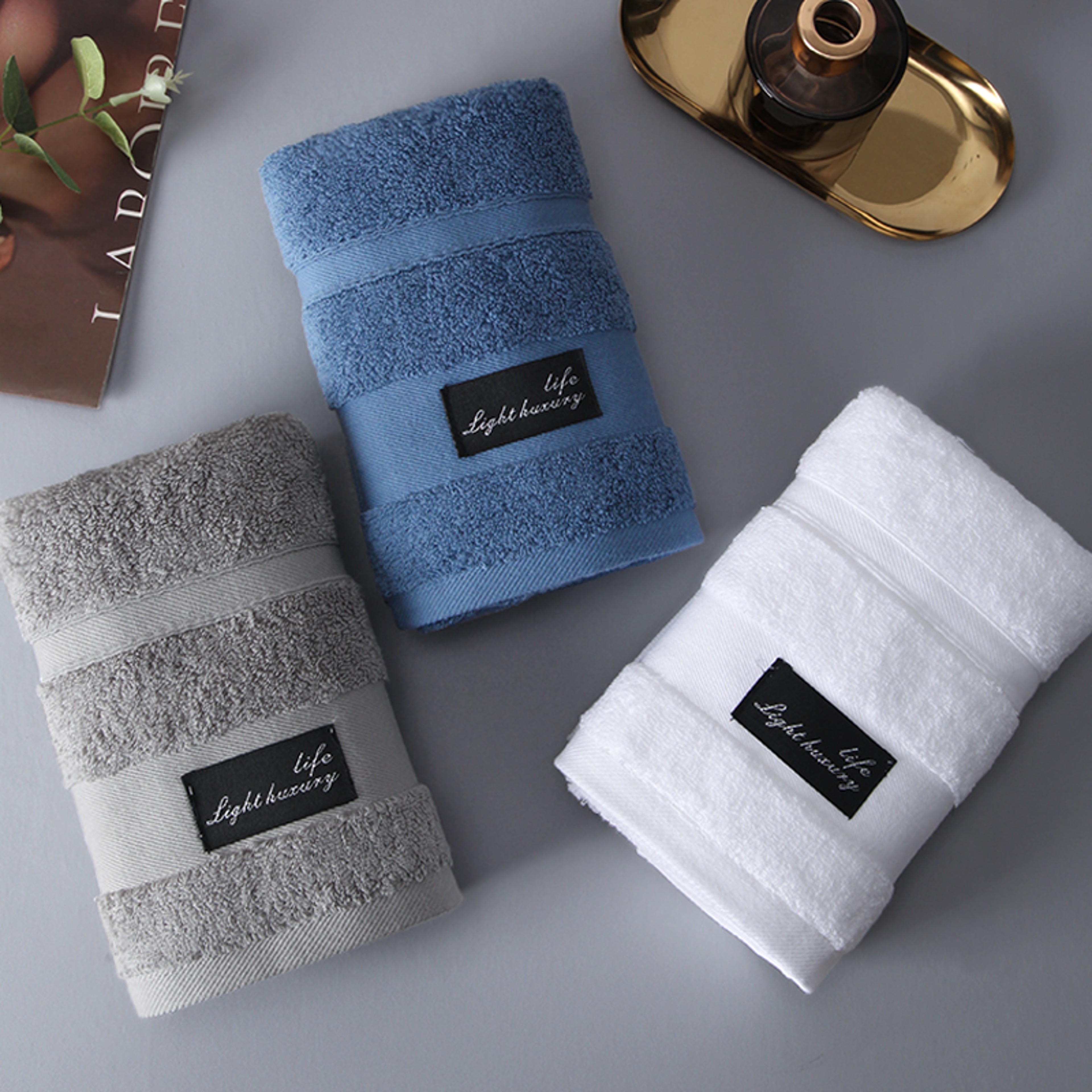 Luxury Cotton Bath Towel Large Size Hotel Style Quick Dry Absorbent Towel – view 2