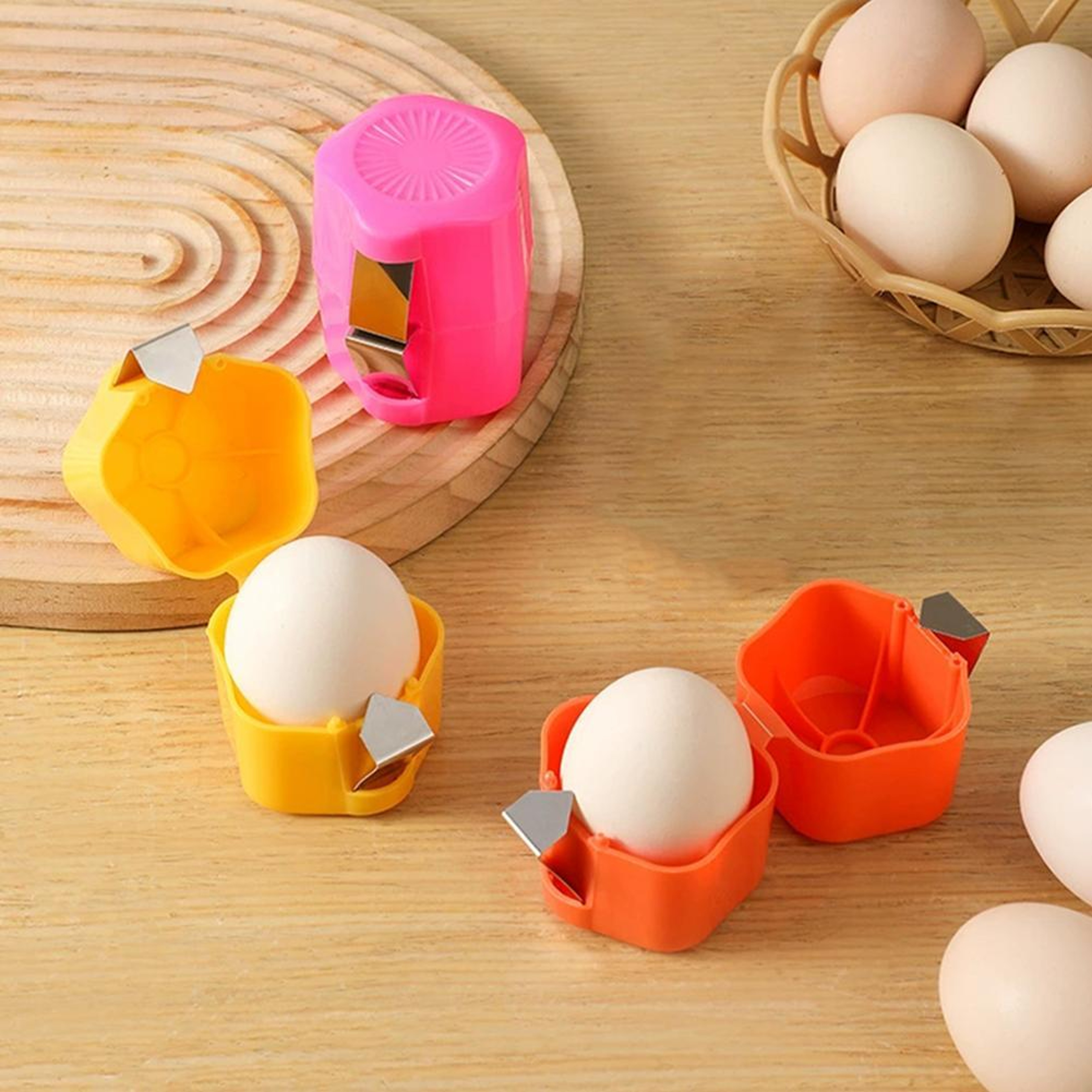PrecisionPress Egg Shell Cracker & Egg Opener Tool for Clean Hard Boiled and Raw Eggs – view 2