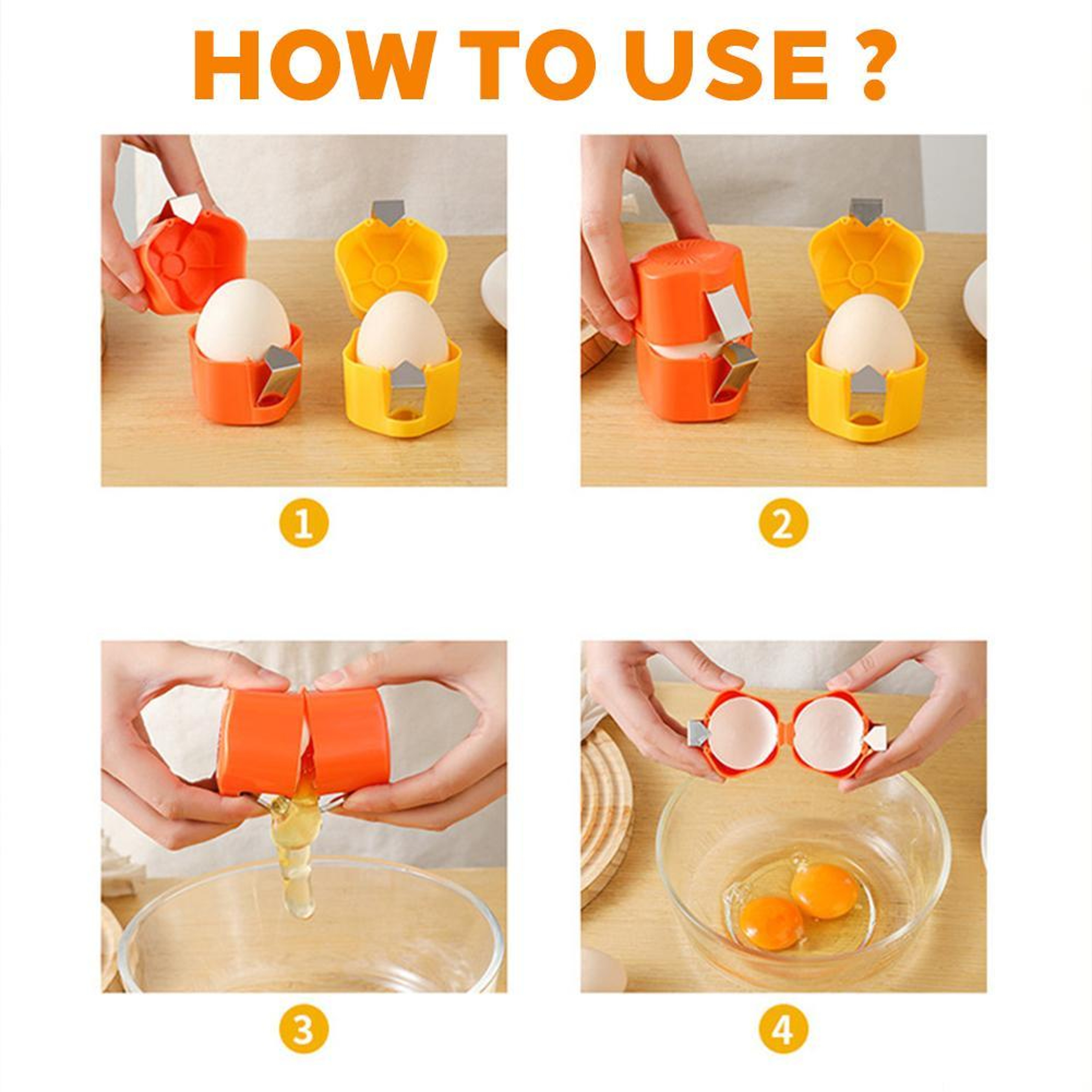 PrecisionPress Egg Shell Cracker & Egg Opener Tool for Clean Hard Boiled and Raw Eggs – view 5