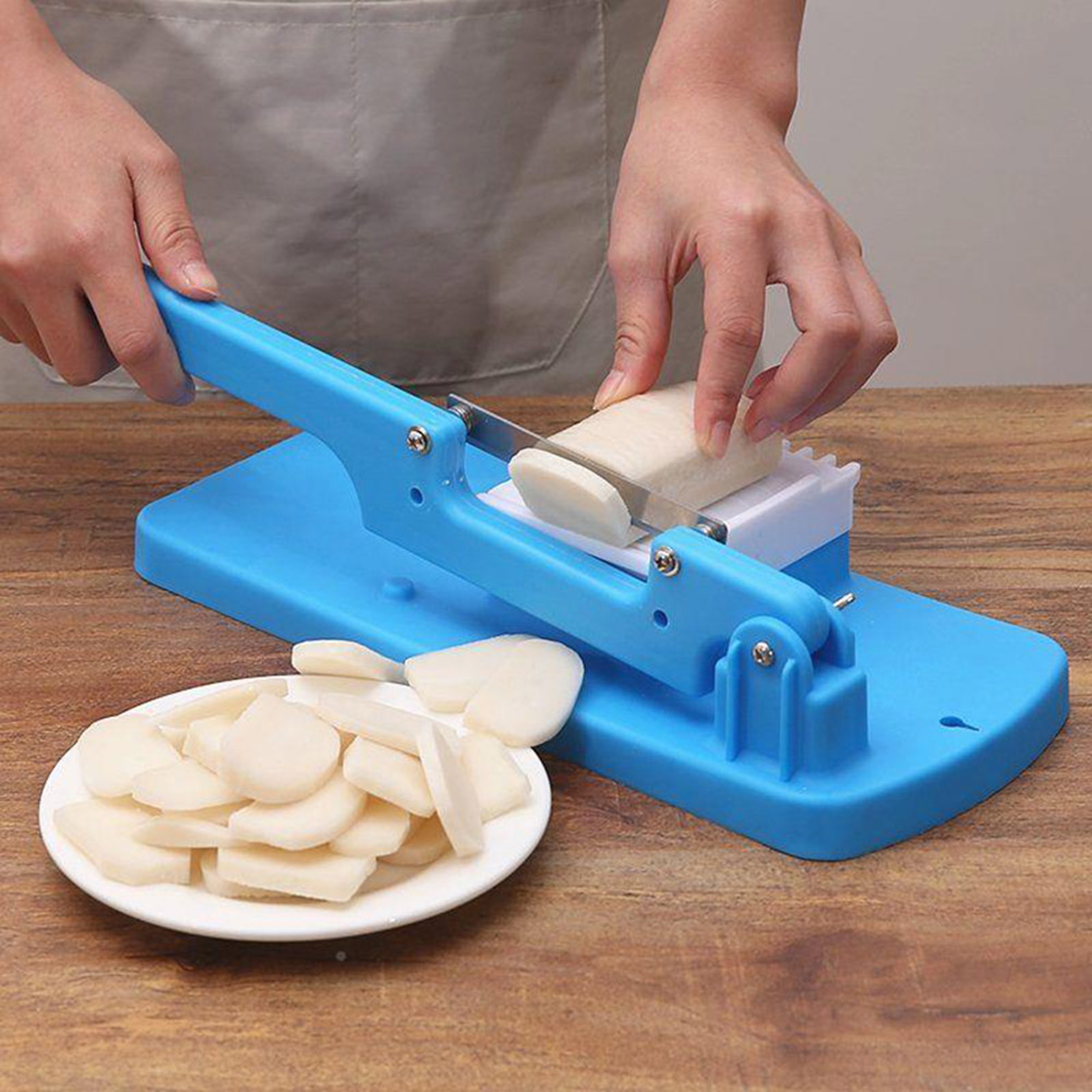 PrecisionSlice Pro Manual Meat Slicer  Vegetable Cutter For Hot Pot Meal Prep  Kitchen Cooking 0