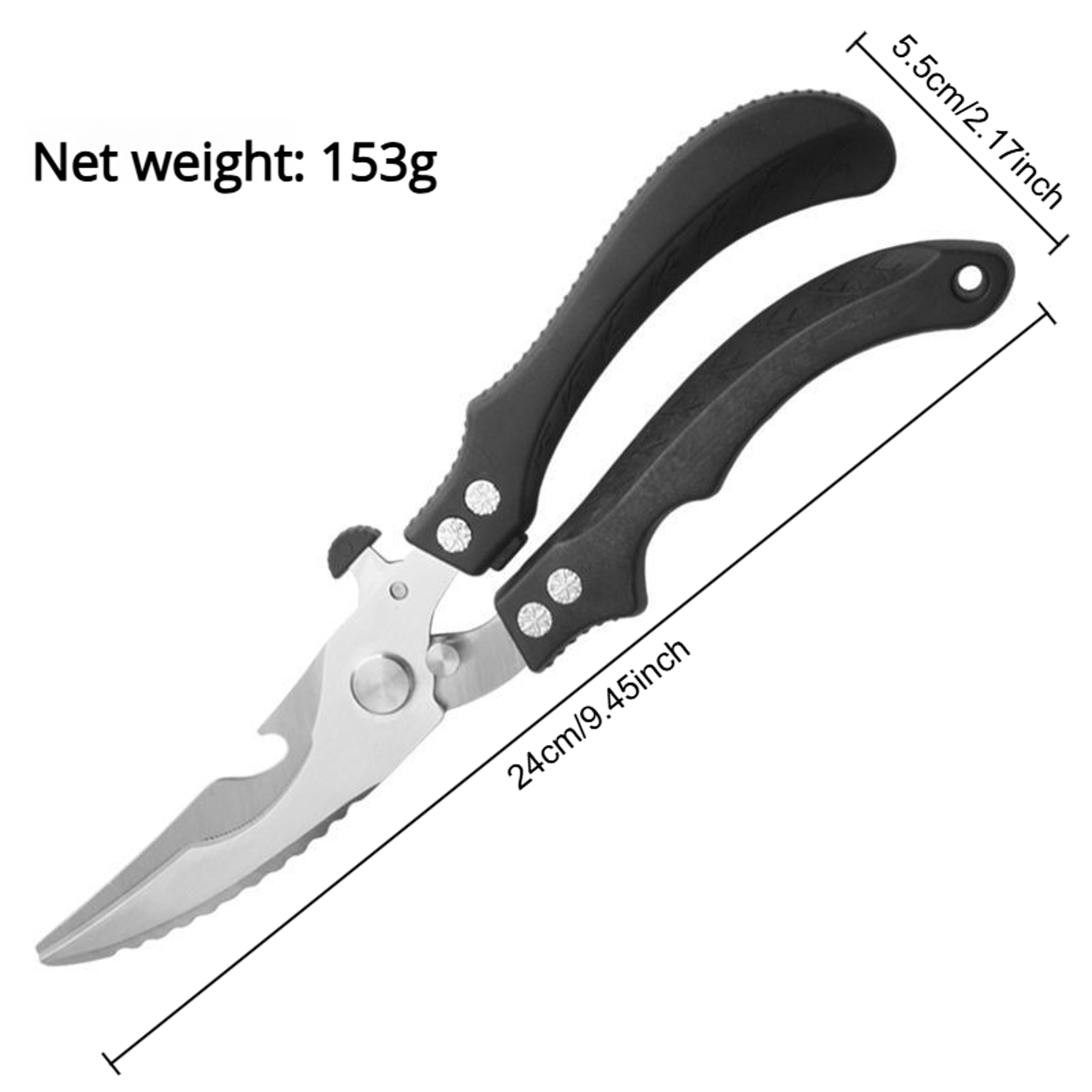 ProCut Stainless Steel Kitchen Shears Heavy Duty Bone Cutting Scissors 6