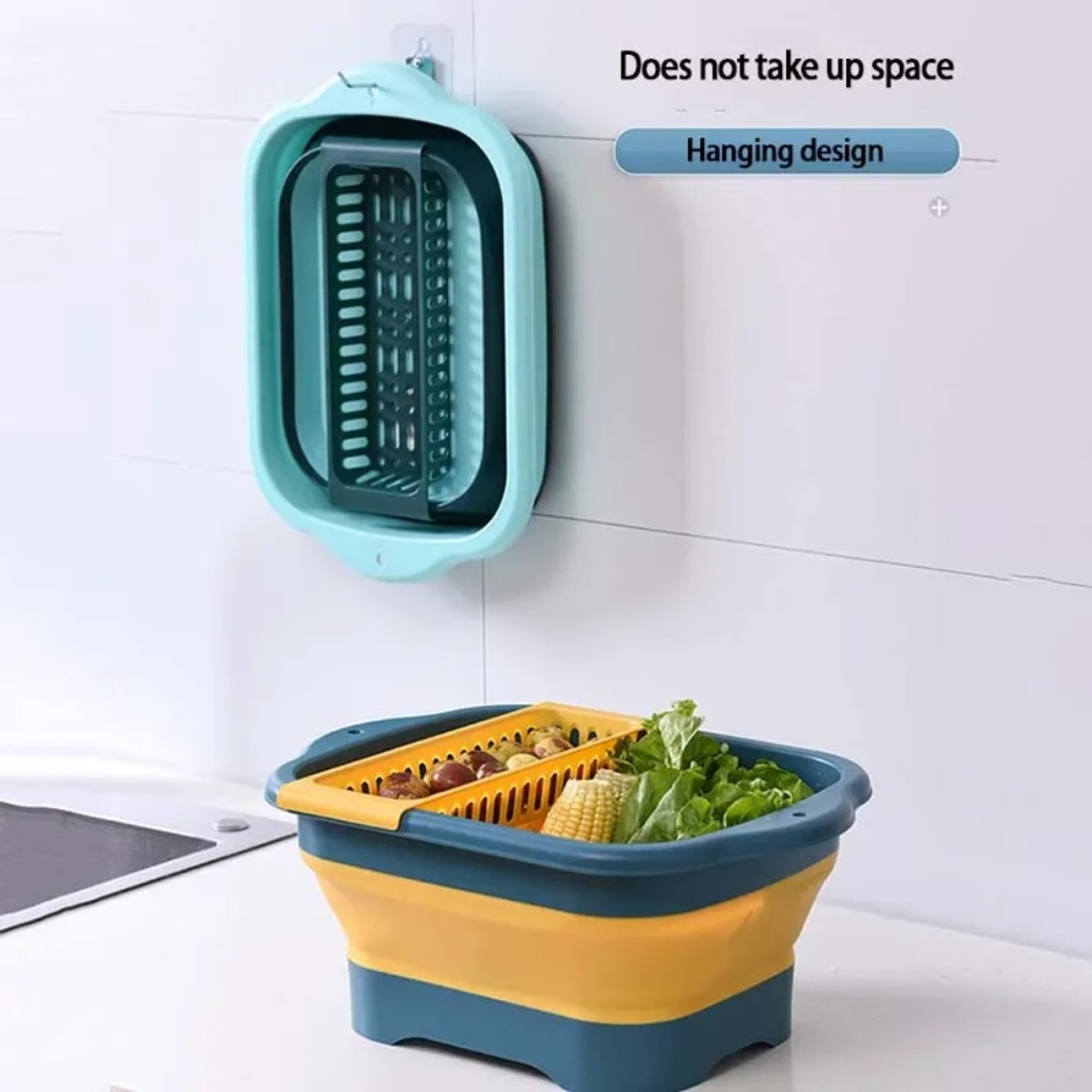 Collapsible Dish Washing Basin Portable Sink Tub For Kitchen Camping And RV Travel 2