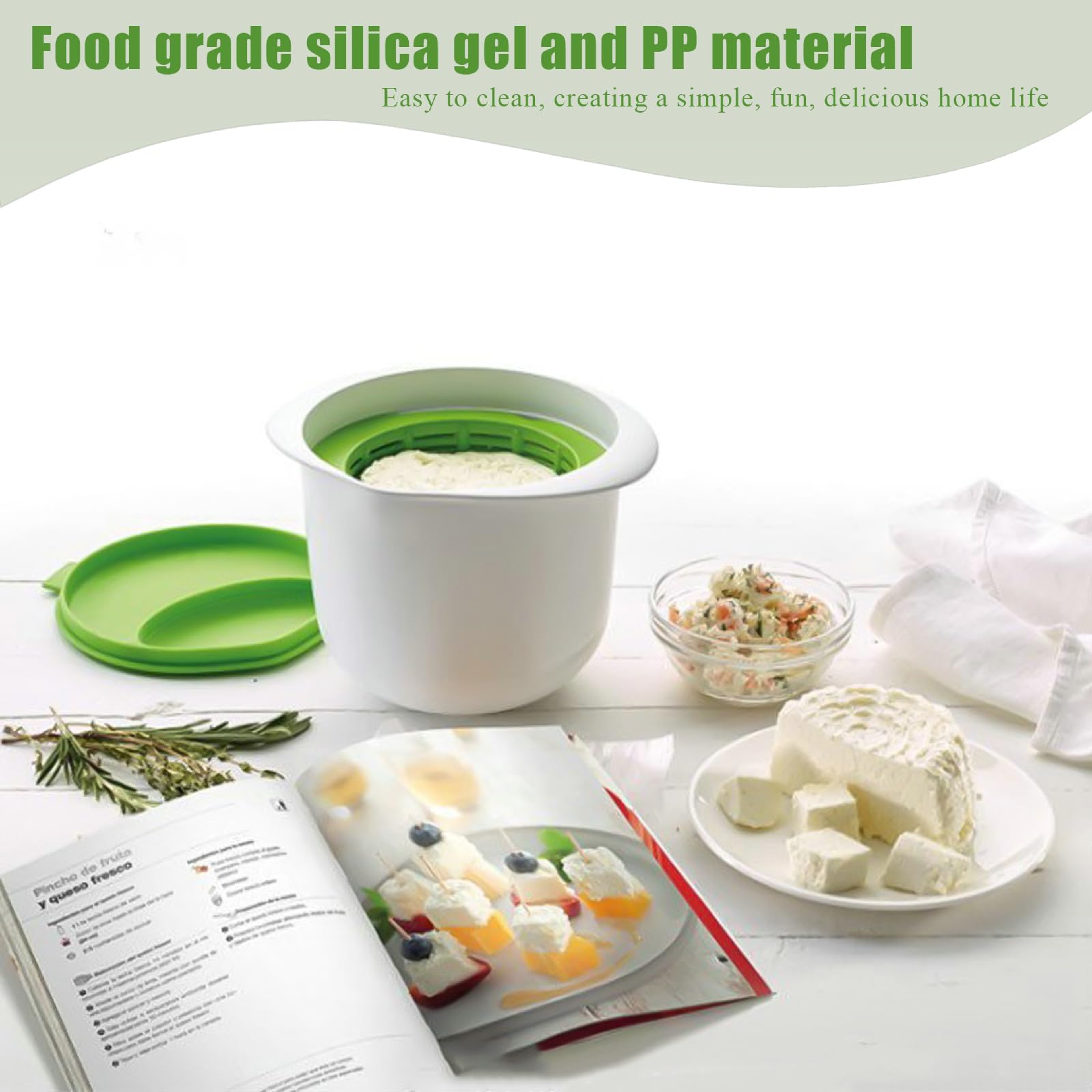 Artisan Cheese Making Kit With Tofu Press Mold Set  Filter Drain For Homemade Cheese 2