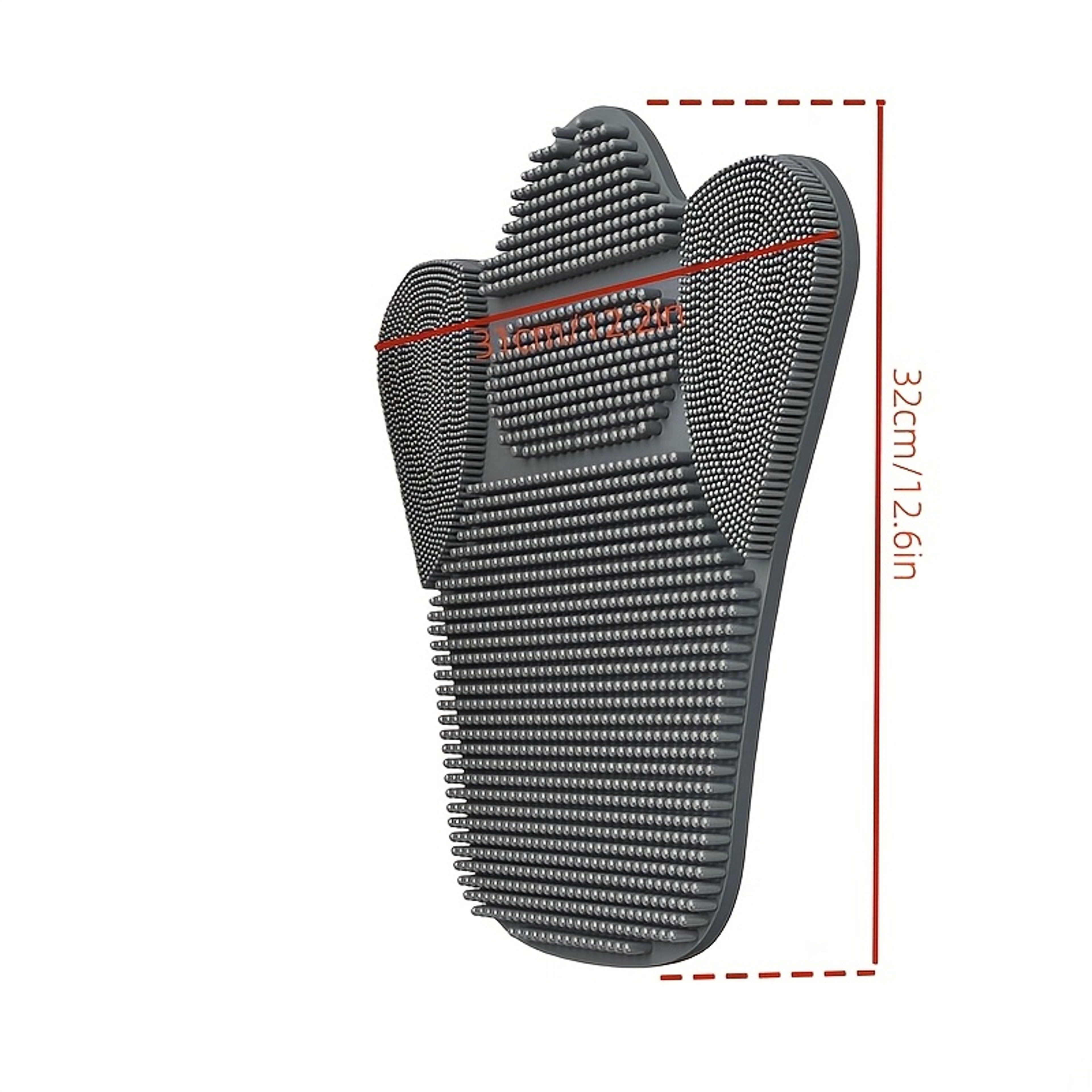 RelaxGrip Deep Clean Back Scrubber Mat With Suction Cups  Soft Massage Bristles 2