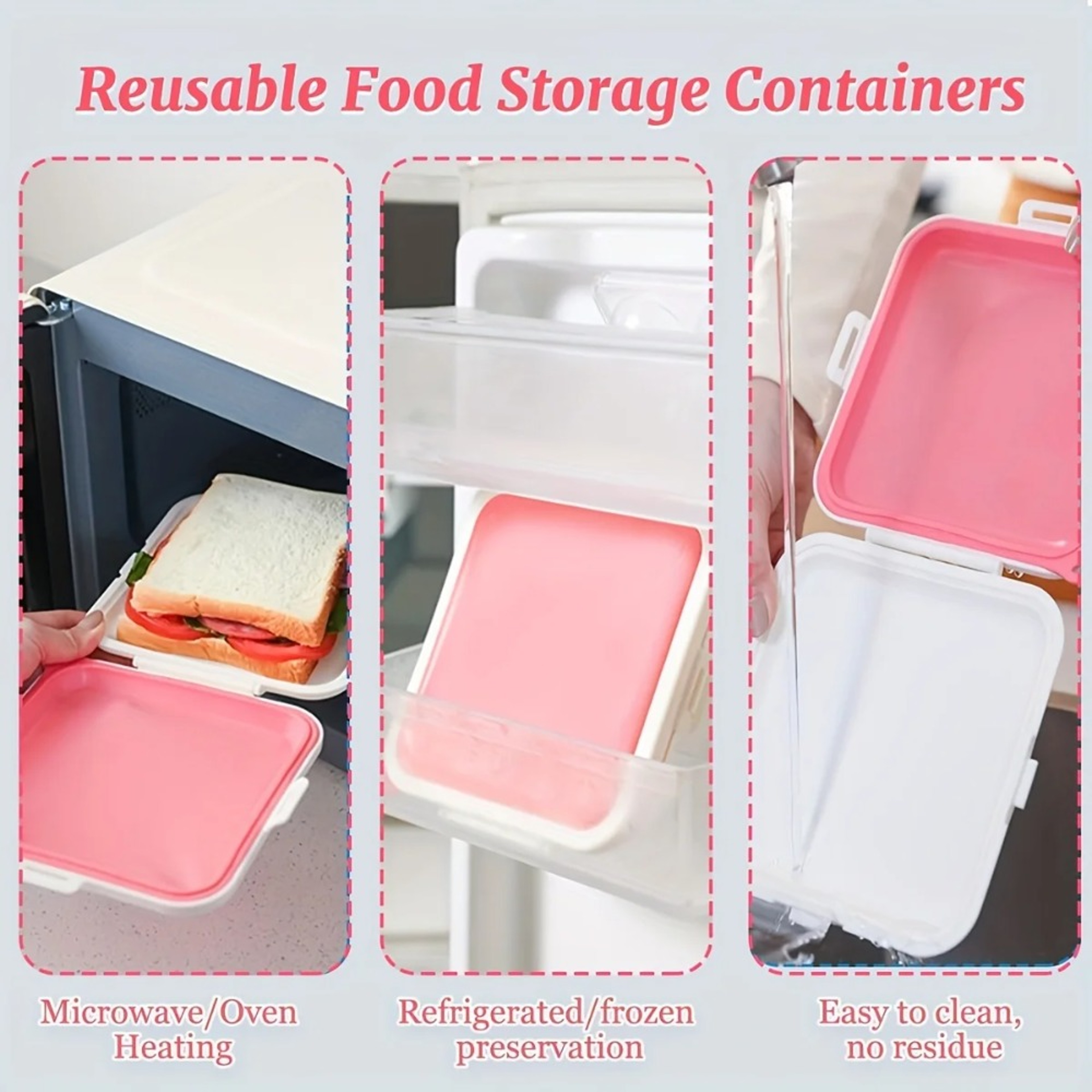 FreshSeal Silicone Sandwich Lunch Box For Snacks Salad  Travel Meals 1