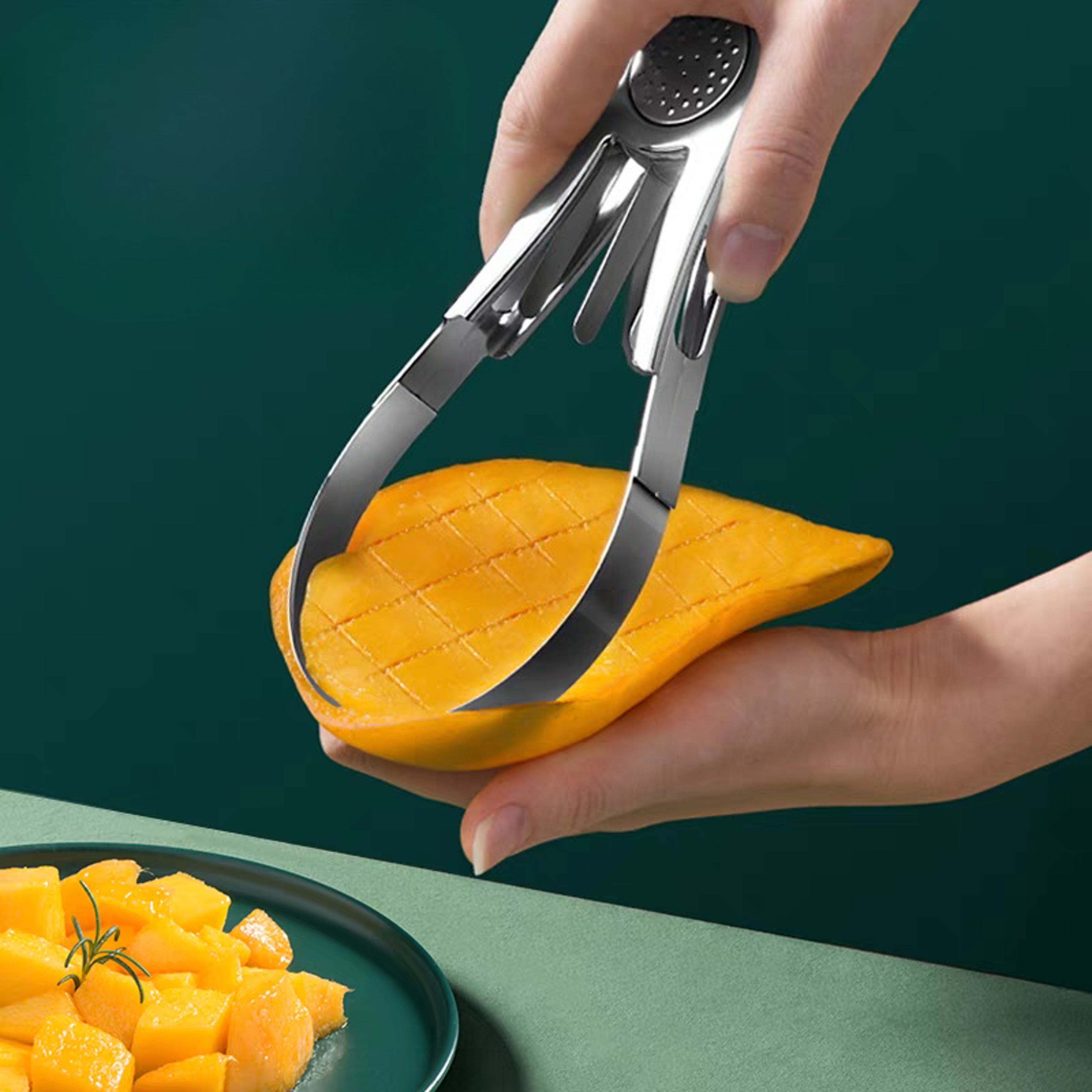 TropicalEase Mango Slicer and Fruit Peeler Cutter – view 1