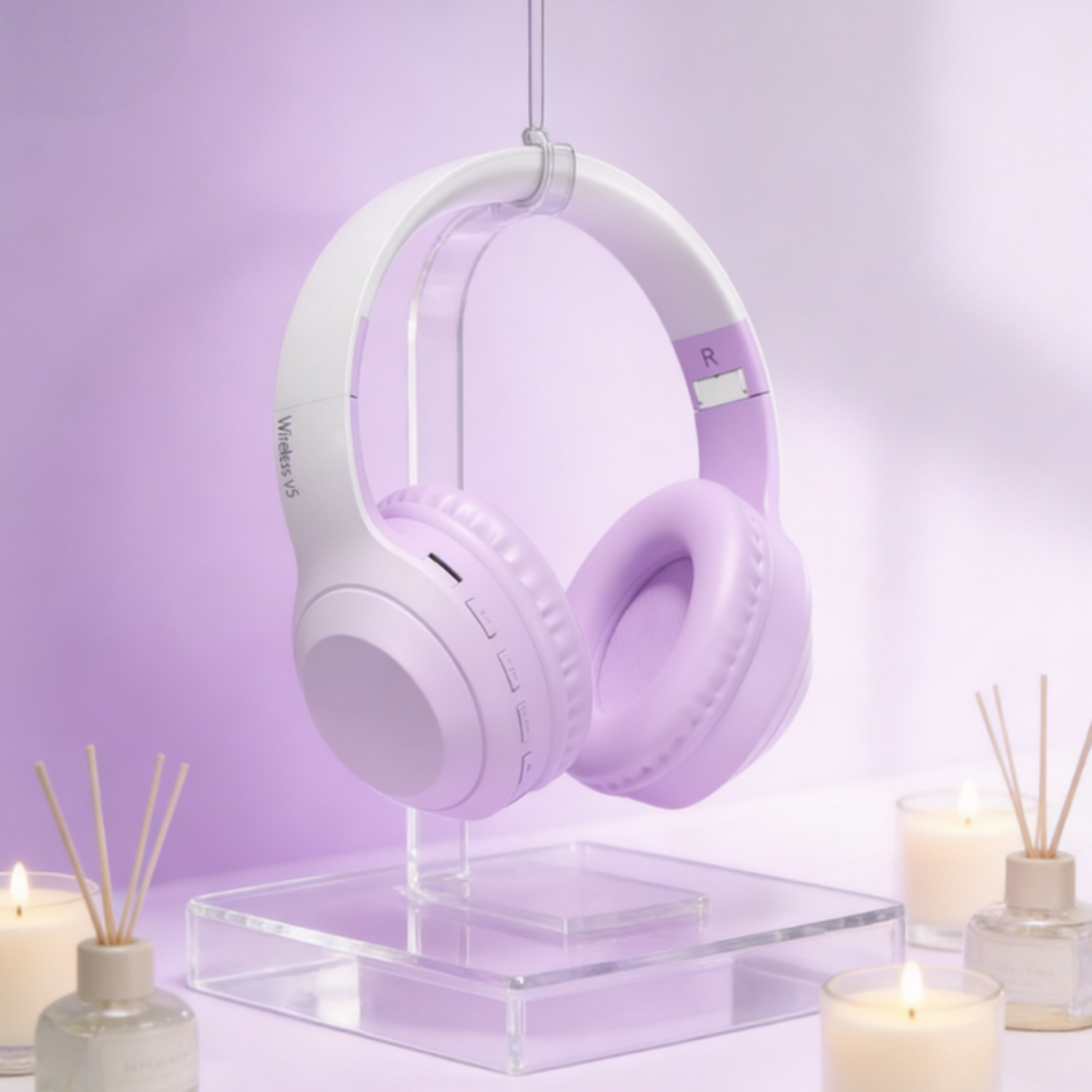 Foldable Wireless Gaming Headset with Noise Cancellation and Low Latency Audio – view 1