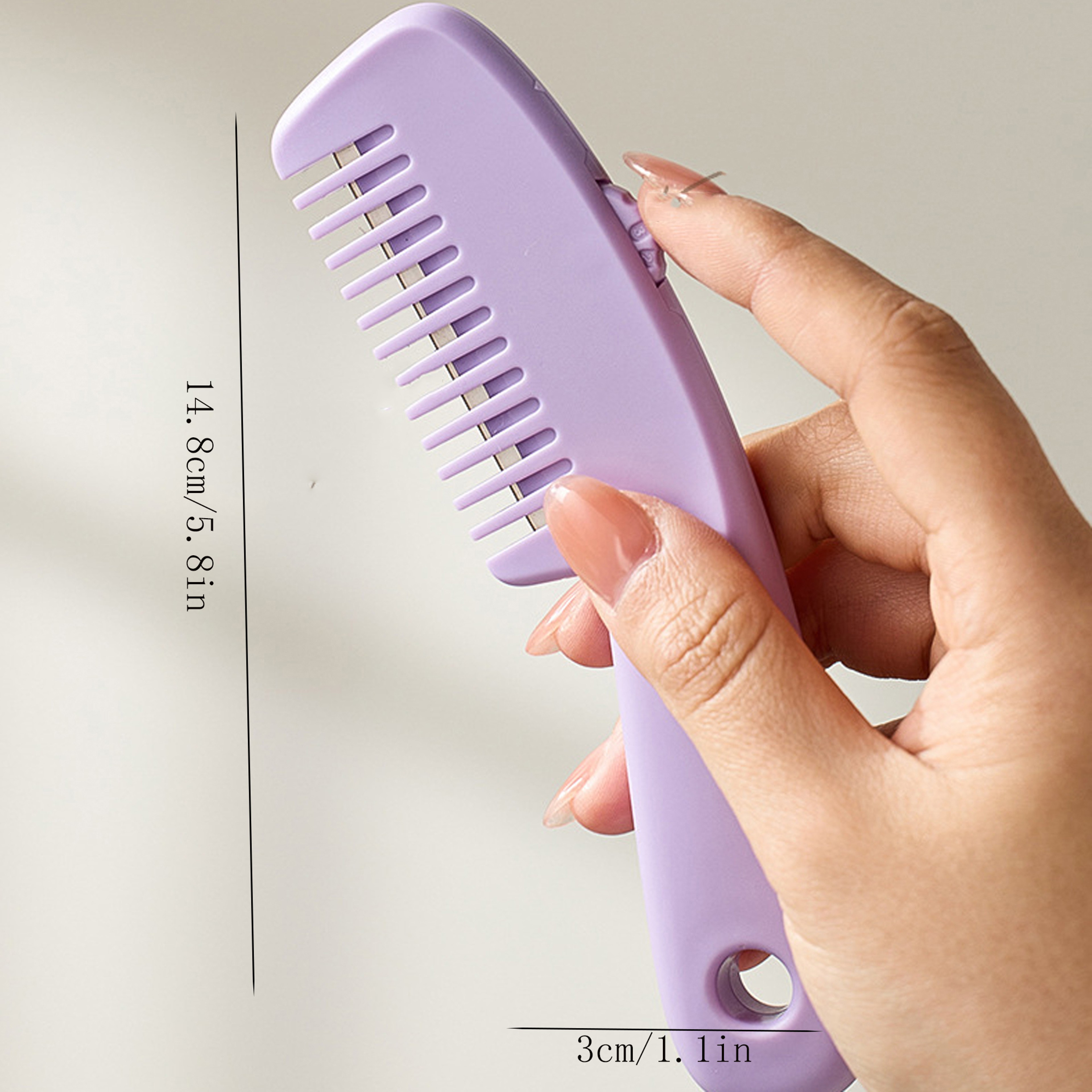 PrecisionTrim Adjustable Split End & Bang Hair Trimming Comb – view 2